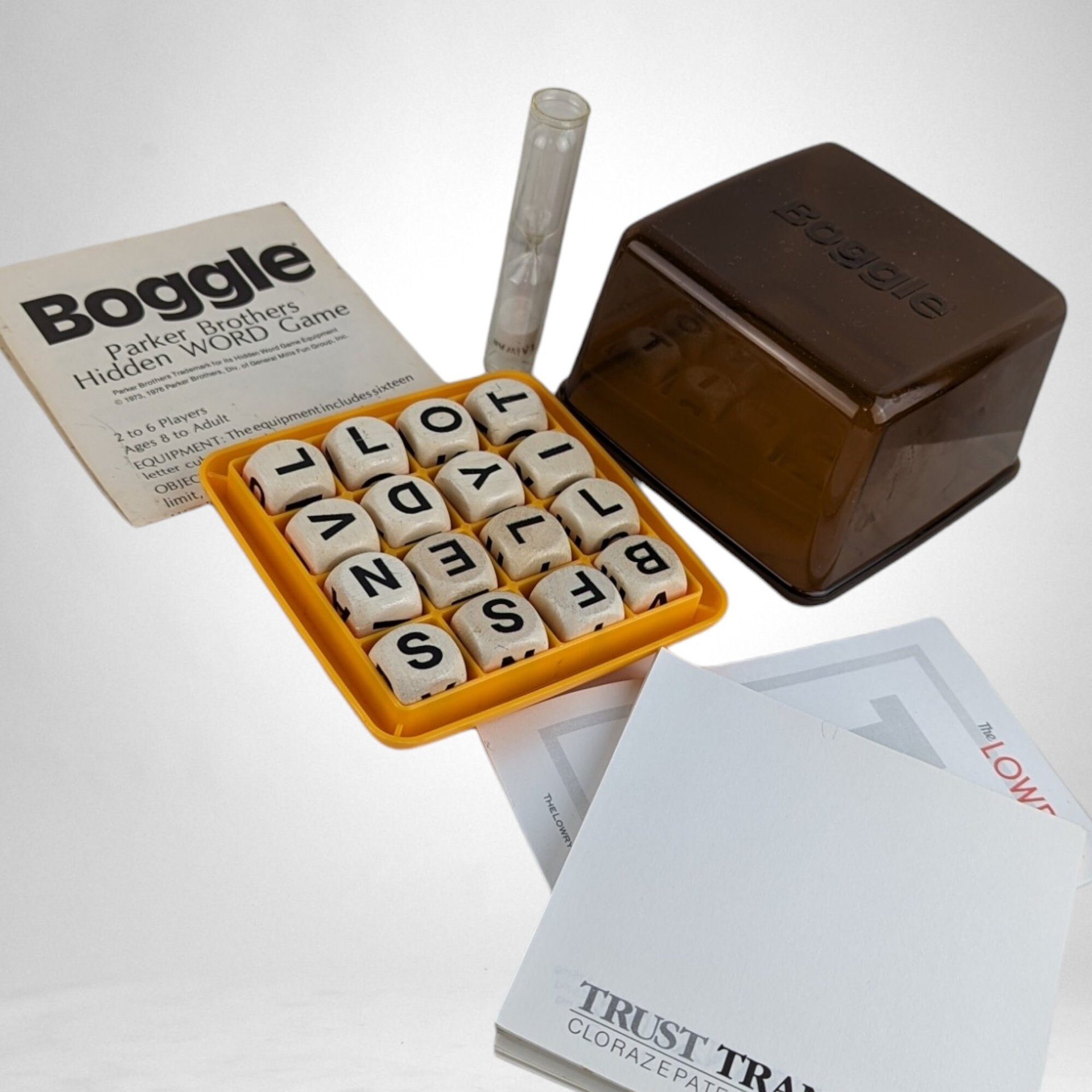 1976 Parker Bros Boggle Game - Classic Word Search Fun