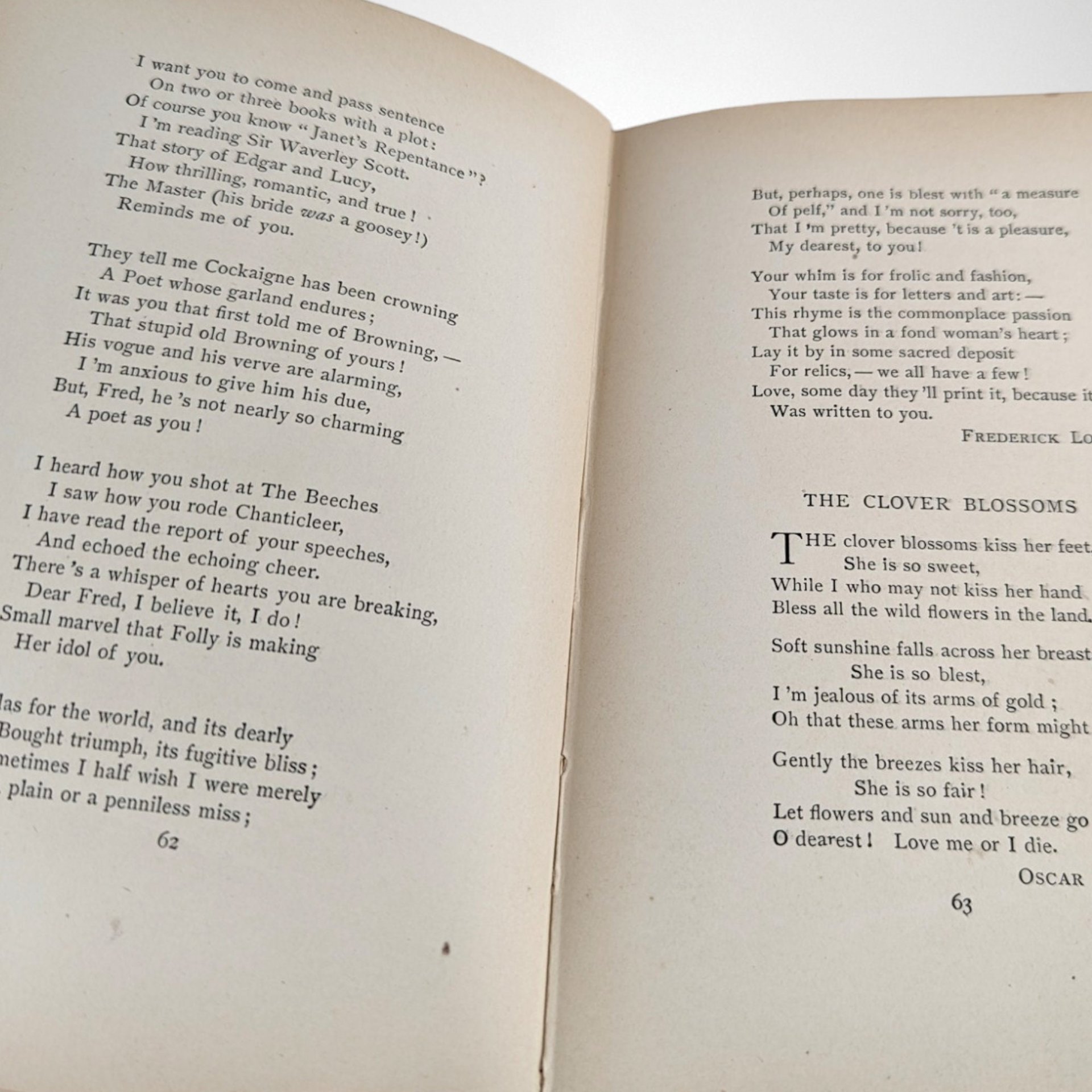 1894 Because I Love you Poems of Love by Anna E. Mack, Hardcover Book