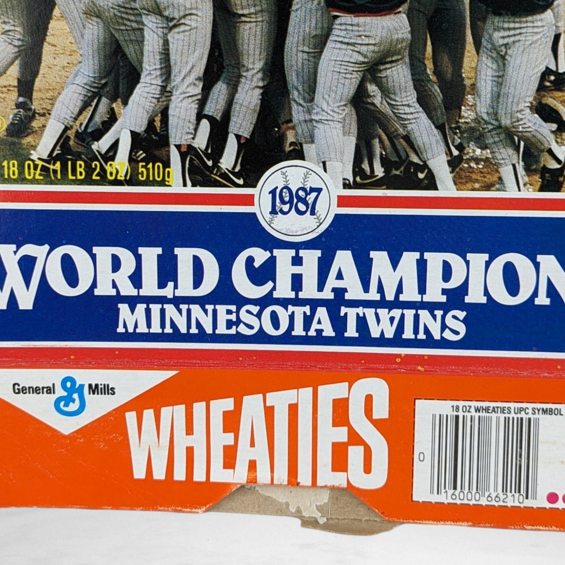 Vintage Pair of 1987 Wheaties Cereal Boxes | Minnesota Twins Tribute | Collectible Sports Memorabilia