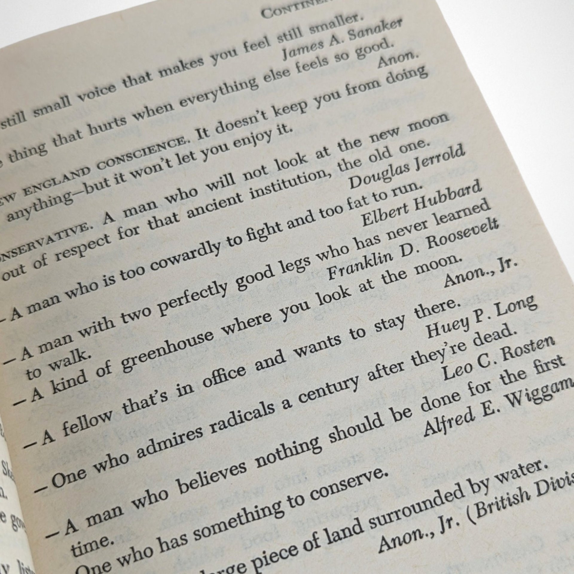 1978 The Left Handed Dictionary, Leonard Louis Levinson