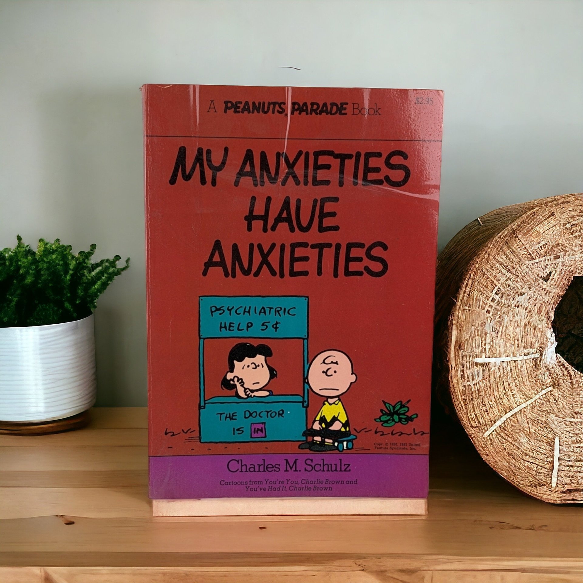 1966 Peanuts Parade My Anxieties Have Anxieties Softcover Book, Charles M. Schulz