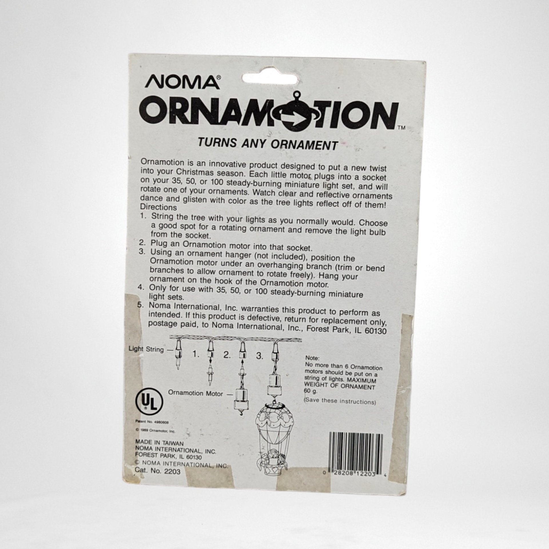 Vintage Noma Ornamotion Motor, In Package