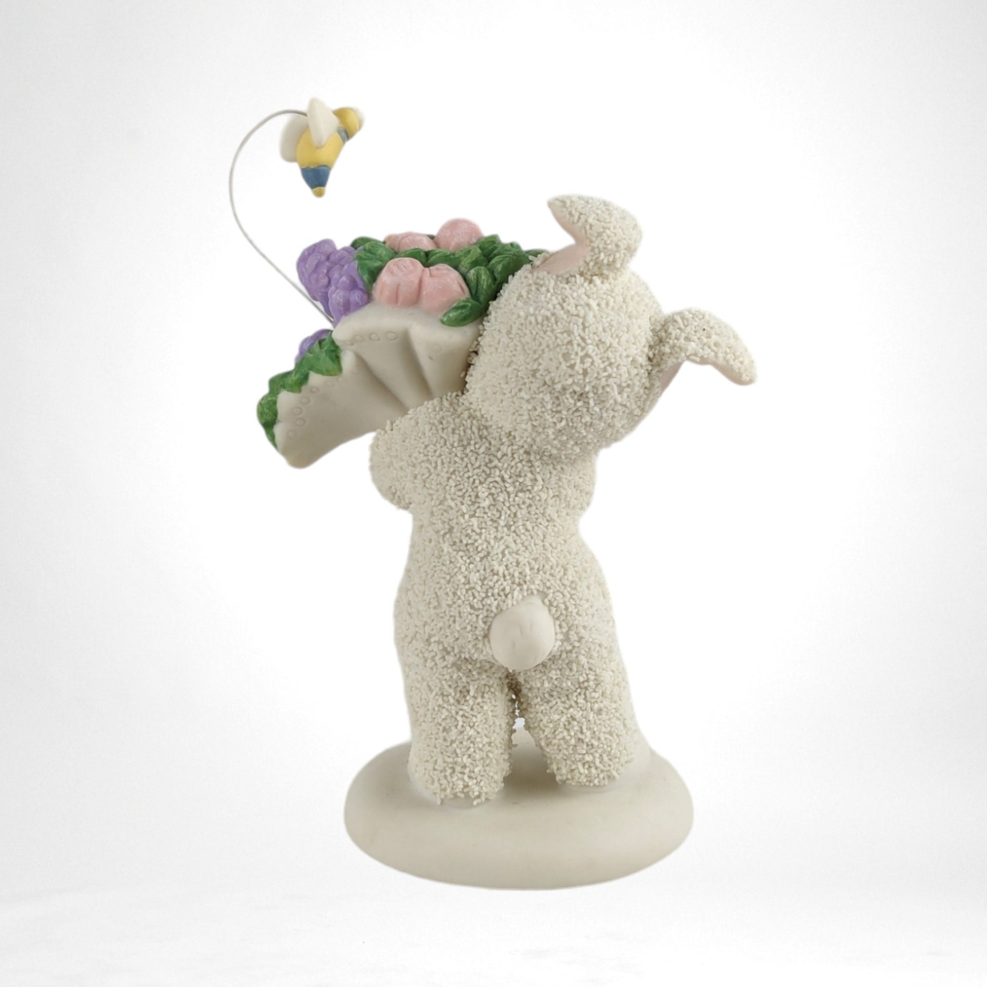 Dept. 56 Snowbunnies "Bee My Baby" Bunny with Flowers