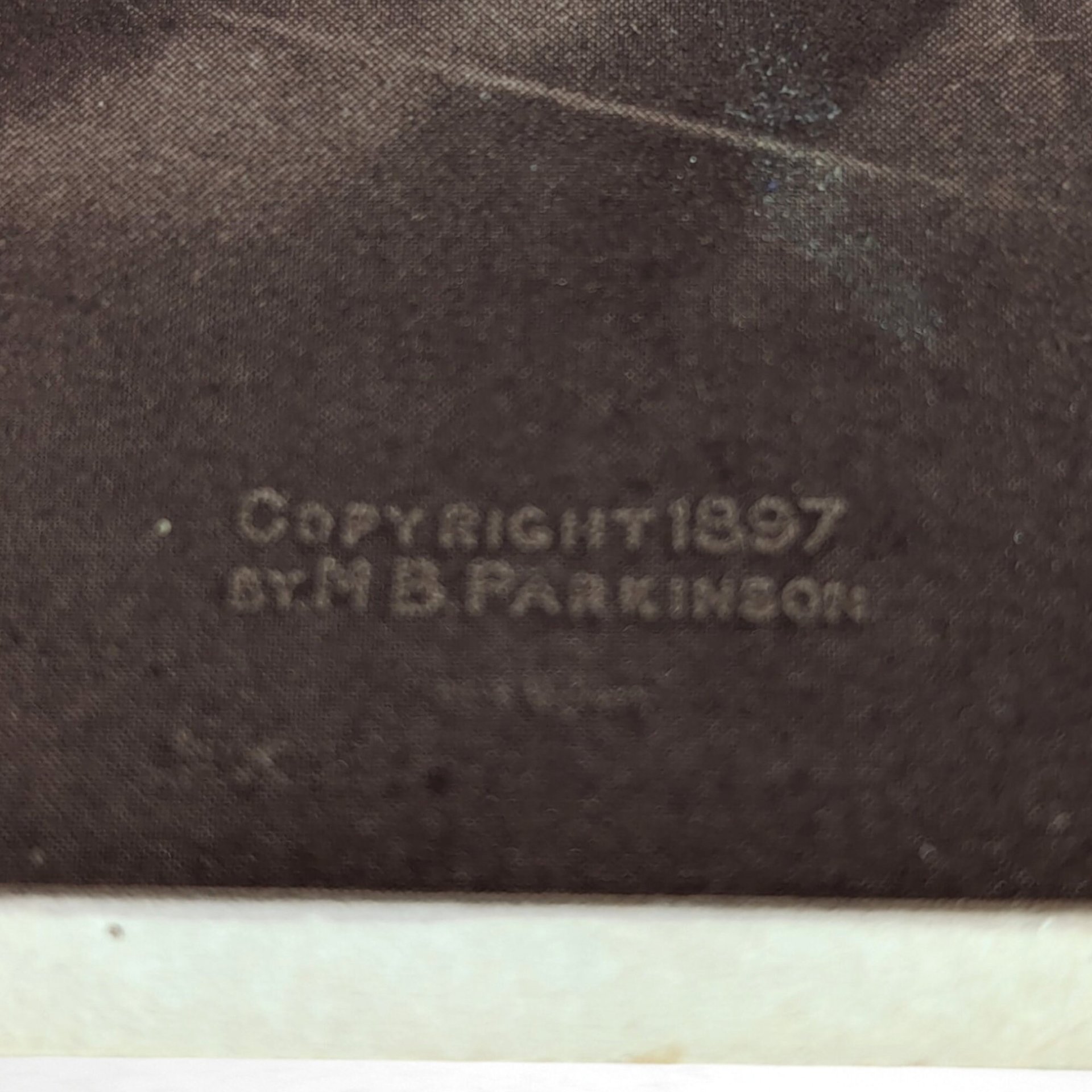 1887 MB Parkinson Cupid Asleep Small Print (3.5"x2.5")