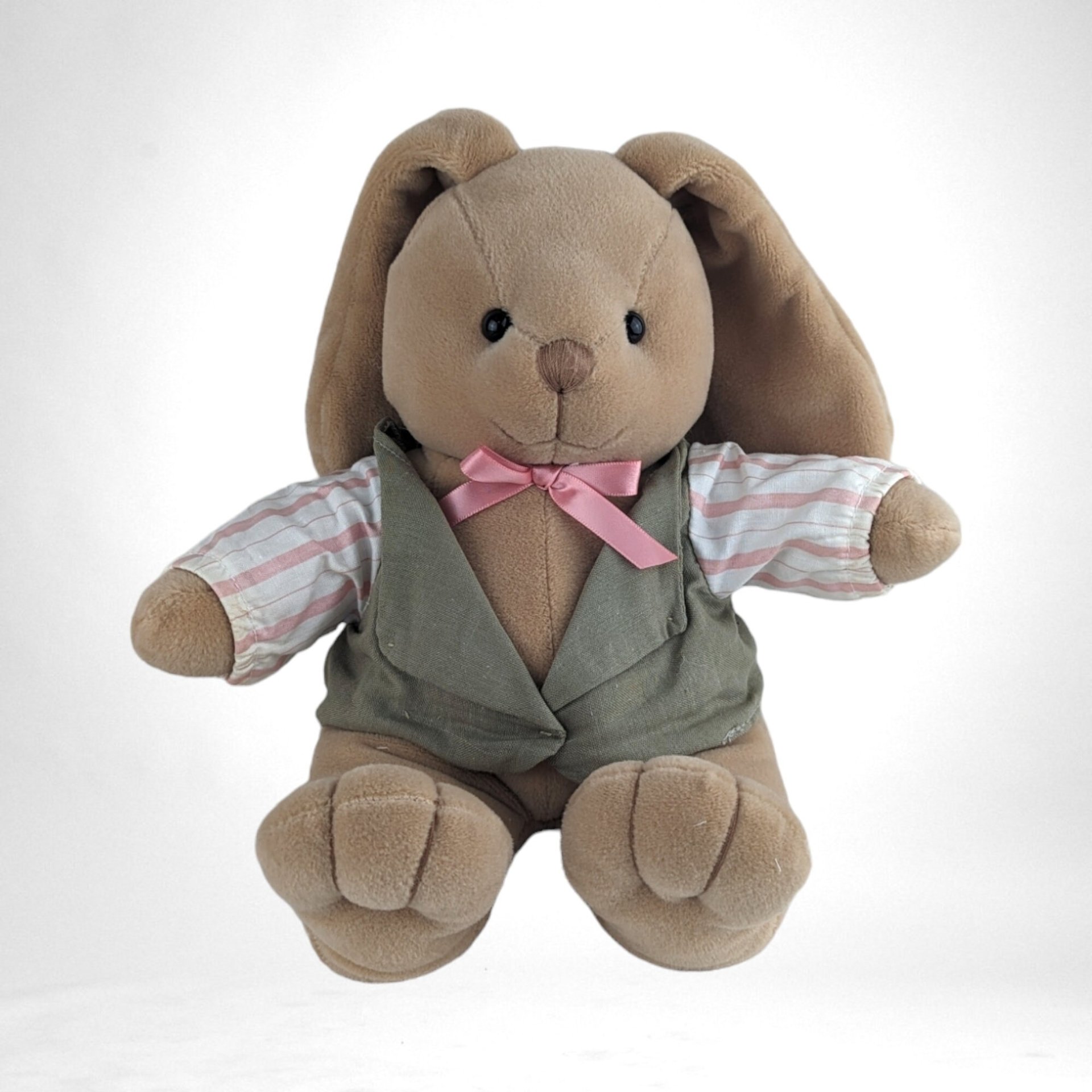 Vintage Commonwealth Plush Bunny with Vest