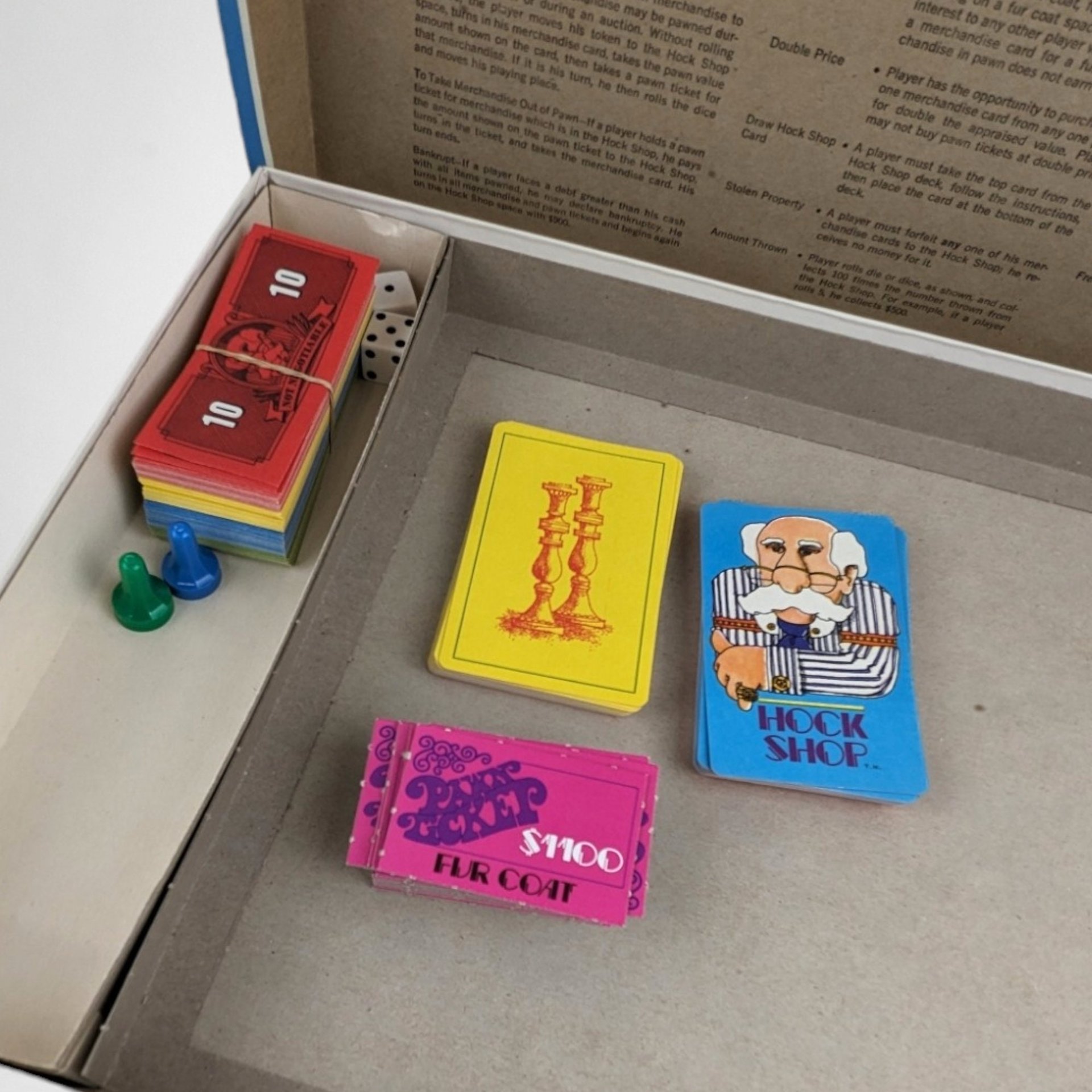 Vintage Whitman Hock Shop Board Game