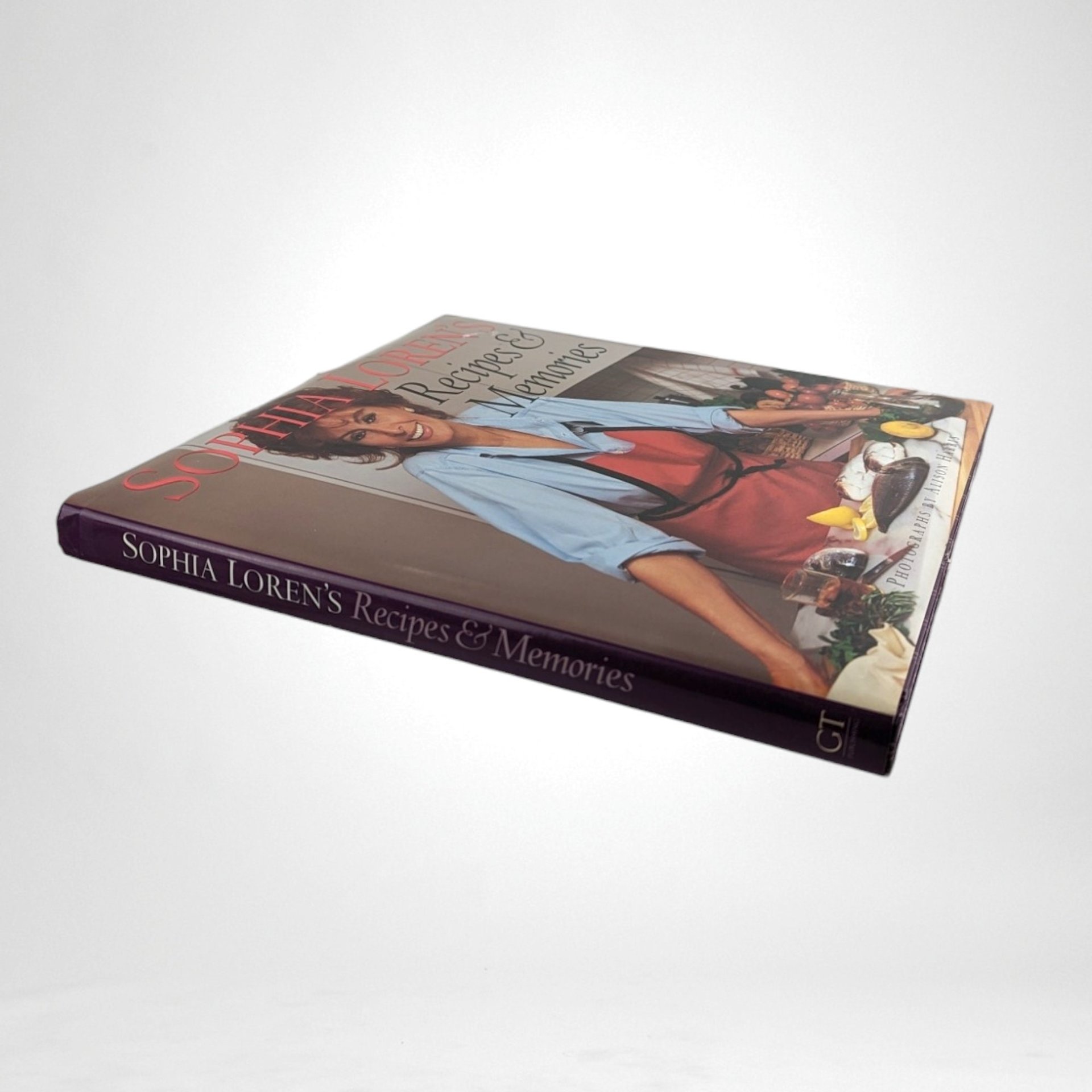 1998 Sophia Loren's Recipes and Memories Hardcover Book