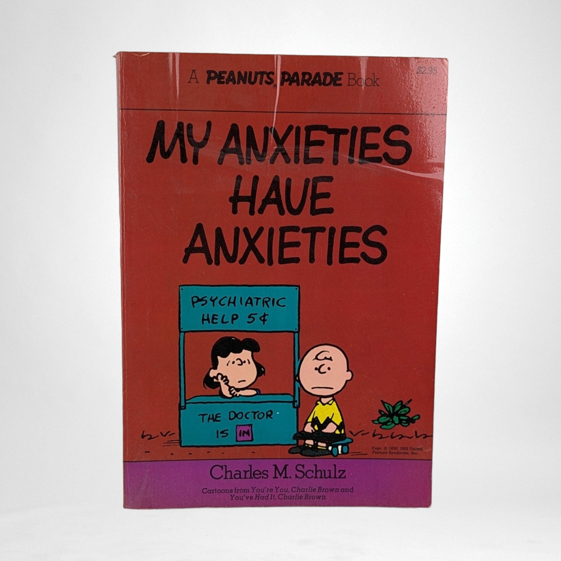 1966 Peanuts Parade My Anxieties Have Anxieties Softcover Book, Charles M. Schulz