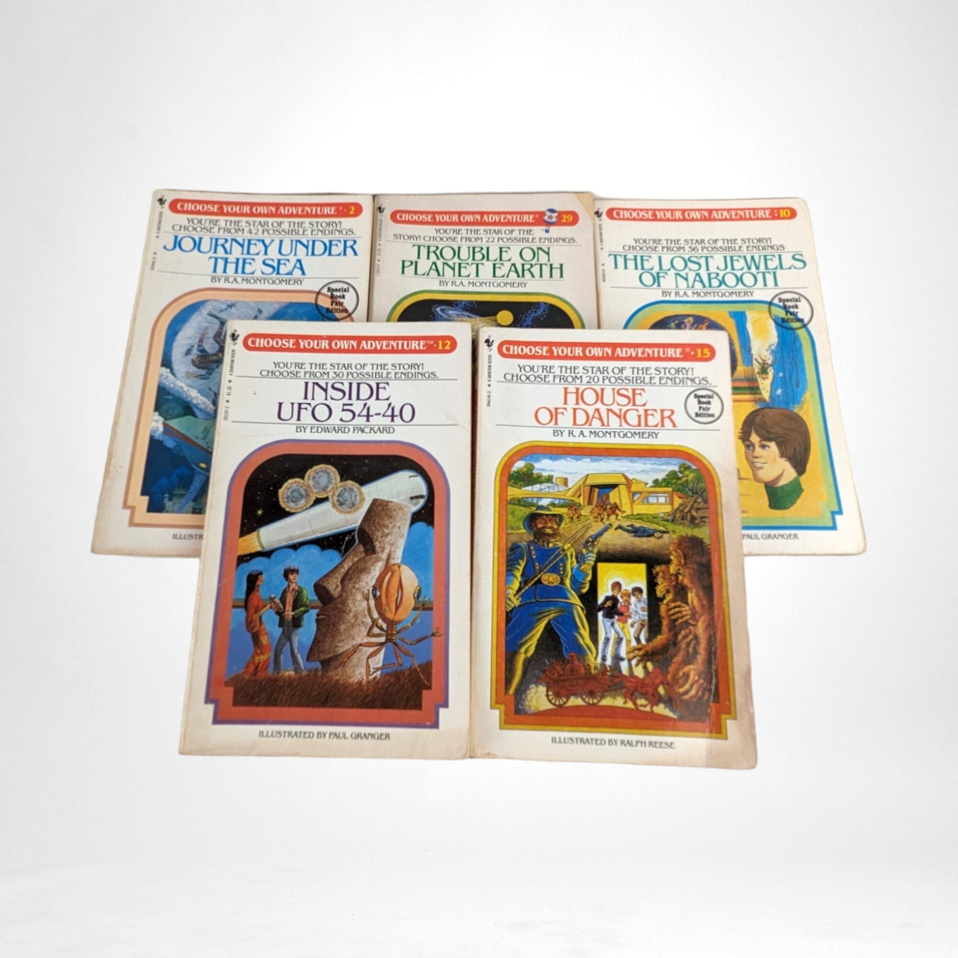 Set of 5 Vintage Choose Your Own Adventure Books