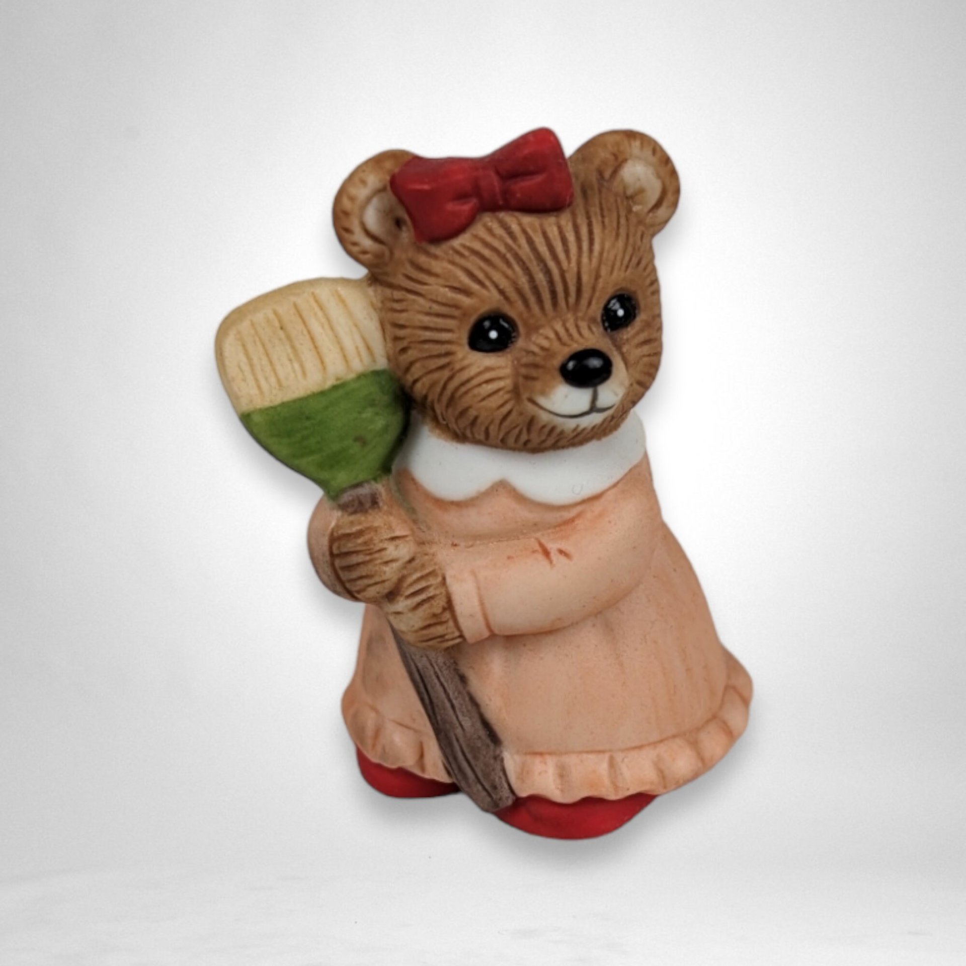 Set of 2 Homco Holiday Bear Figurines 5101