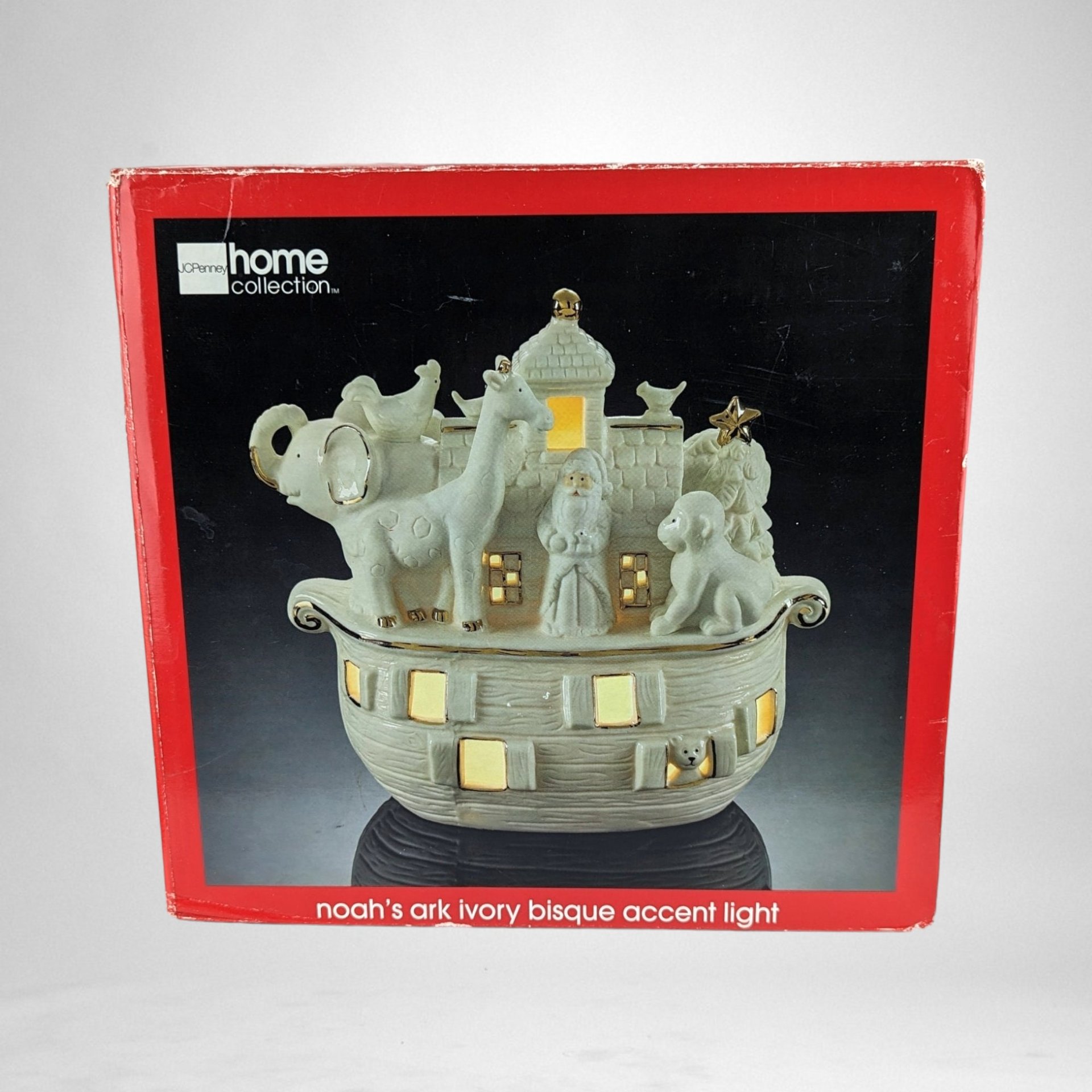 Vintage JC Penney Light Up Noah's Ark | Charming Holiday Decor | Unique Collectible for Christmas and Home Decoration