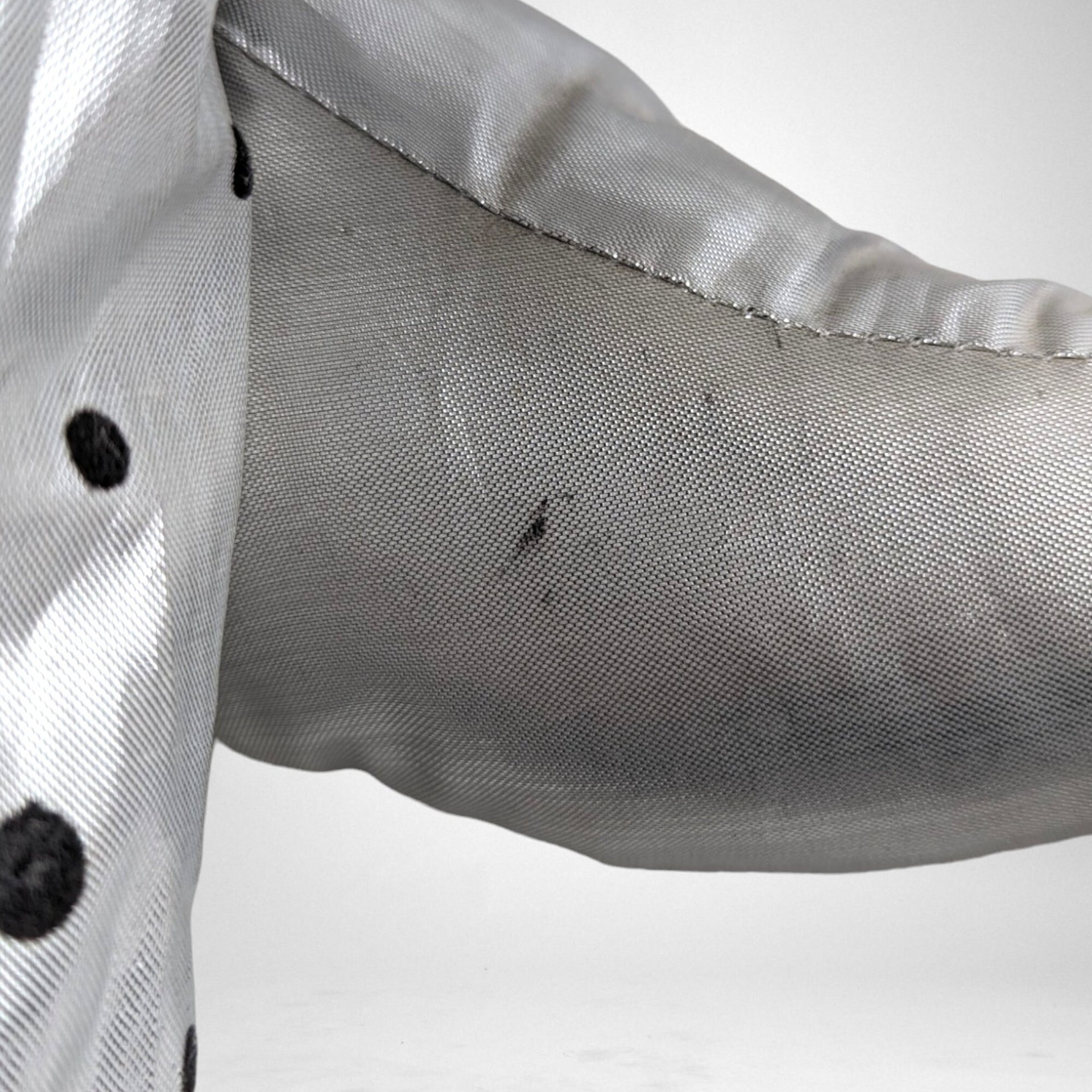 Vintage Silver Harlequin, Clown Doll on Moon Hanging Decor