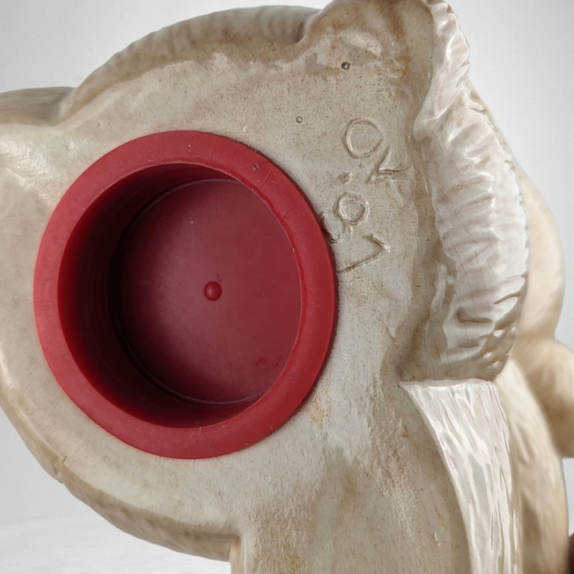 1987 Handmade Ceramic Teddy Bear Bank