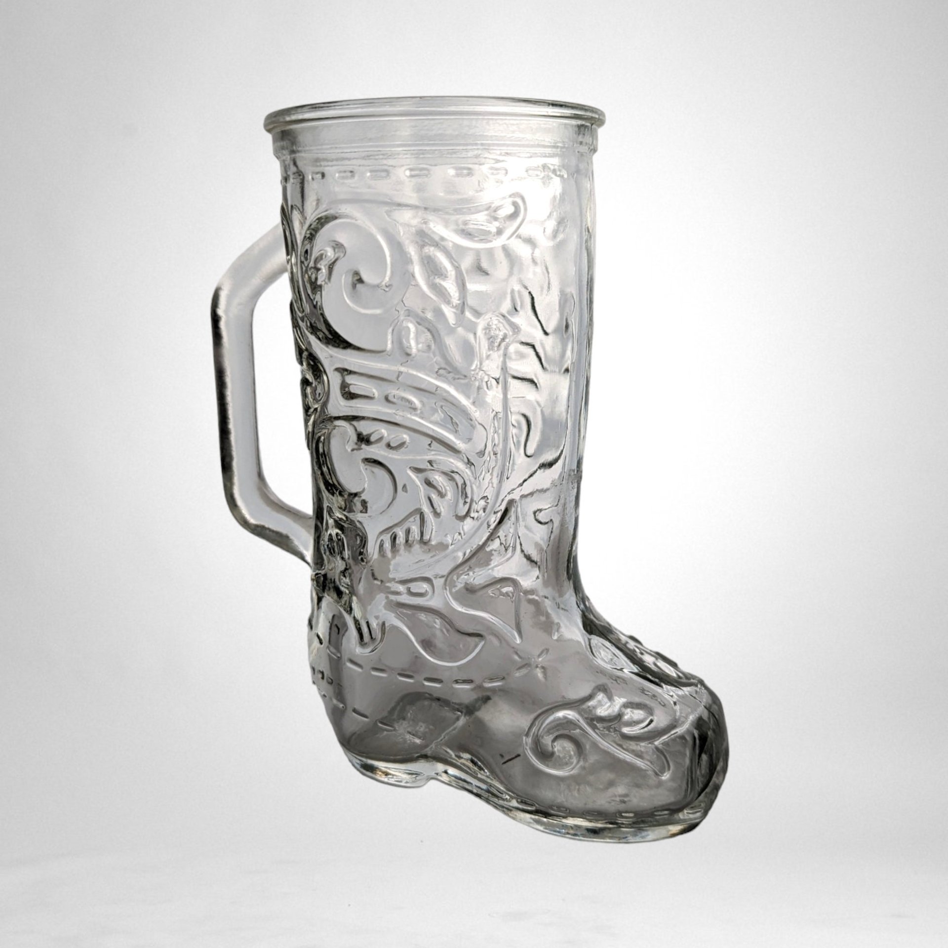 Vintage Glass Boot Mug