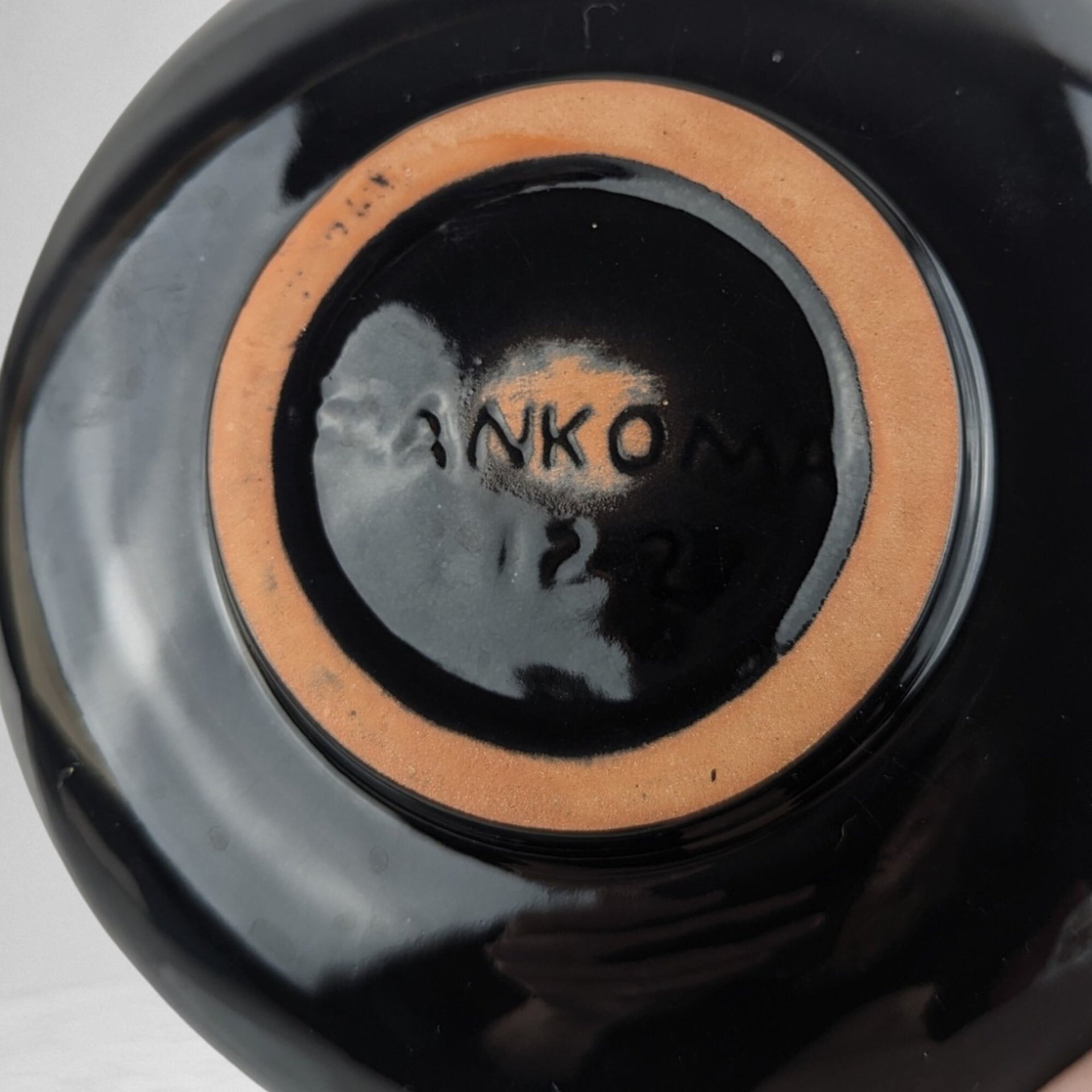 Vintage Frankoma Pottery Black Planter 212