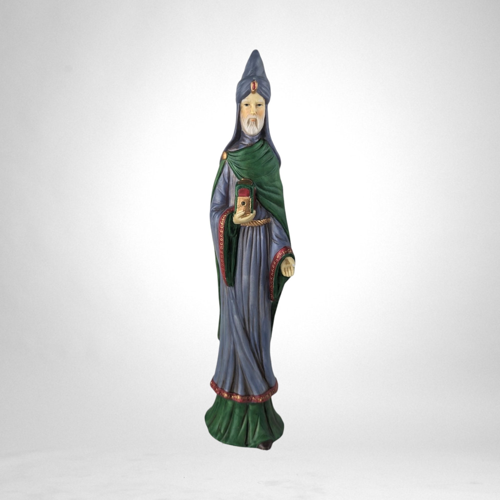 Set of 3 1993 10" Ceramic Wisemen Figurines - Nativity Scene Figures, Christmas Decor, Vintage Collectible