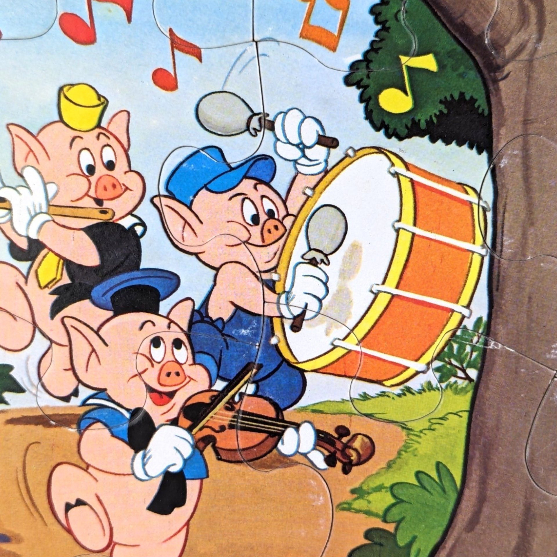 1983 Walt Disney The Three Little Pigs Tray Puzzle