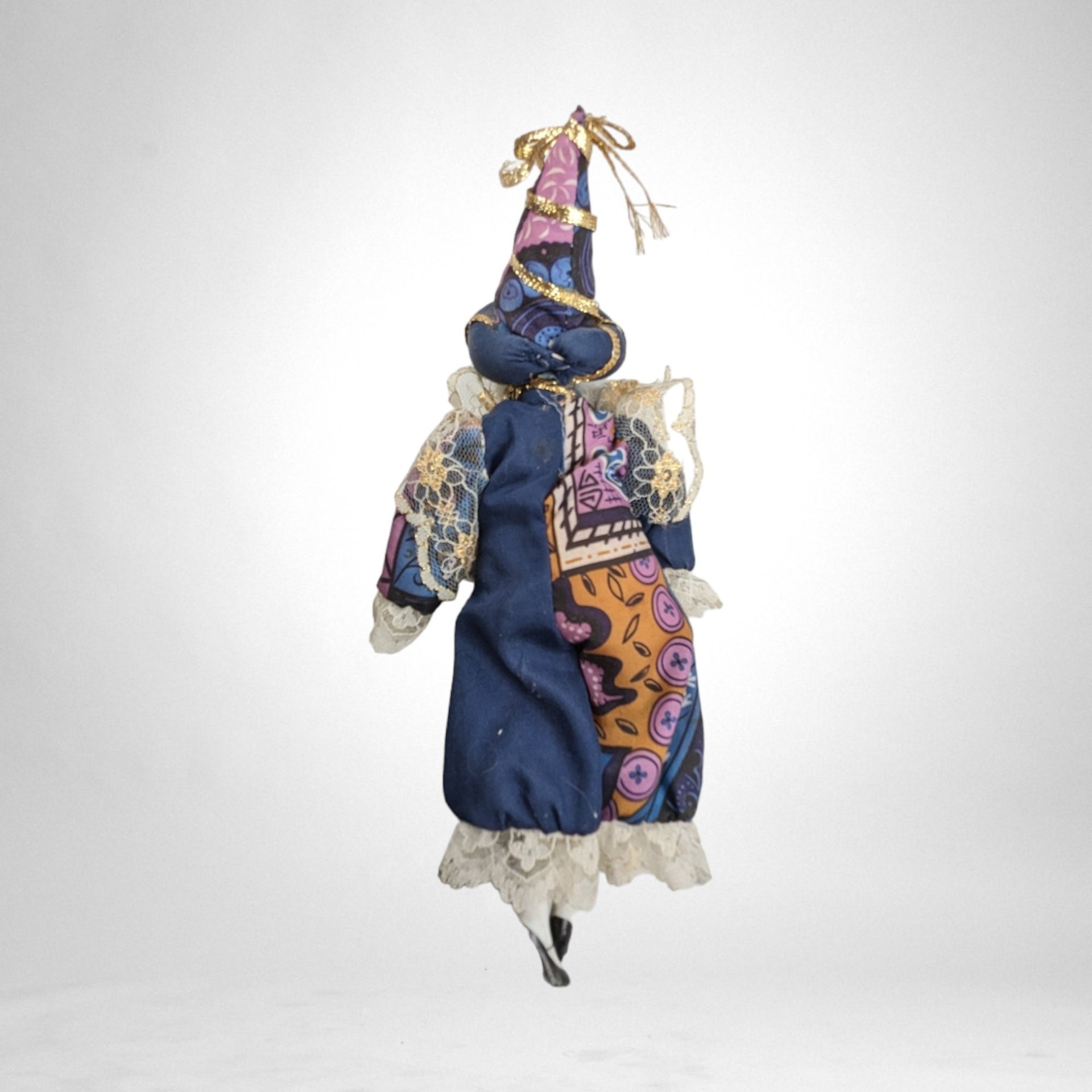 Vintage 9" Pierrot Clown Doll