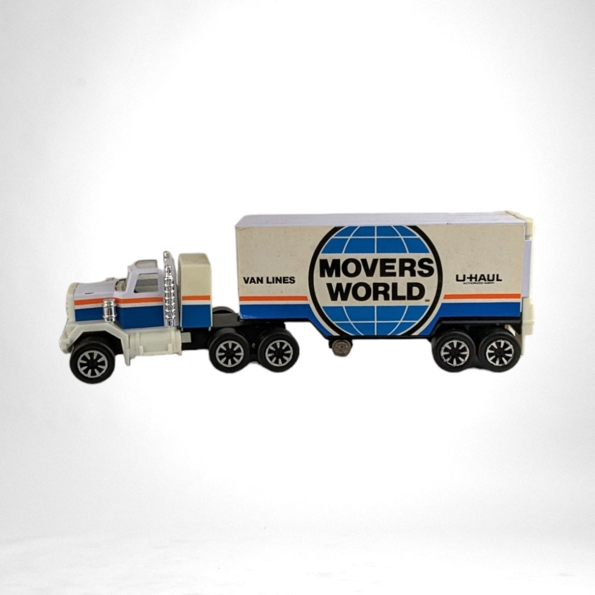 Vintage Movers World U-Haul Toy Semi Truck | Classic Collectible Vehicle | Nostalgic Gift