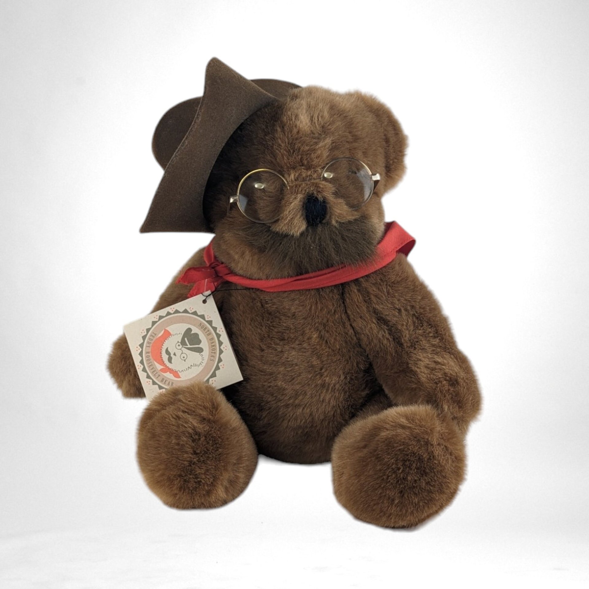 Vintage North Dakota 14" Teddy Roosevelt Teddy Bear