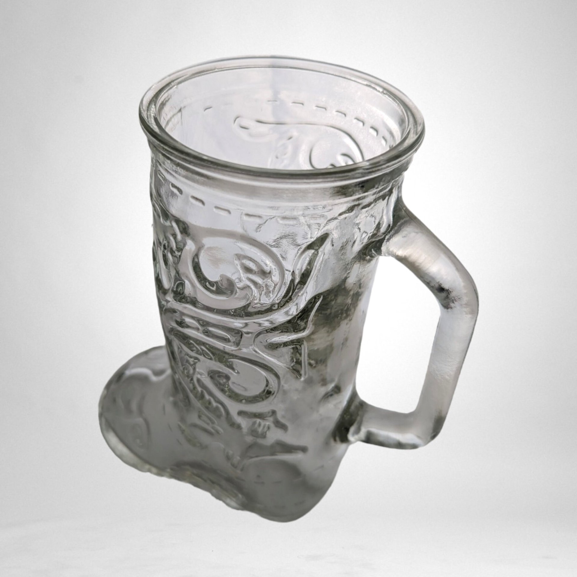 Vintage Glass Boot Mug