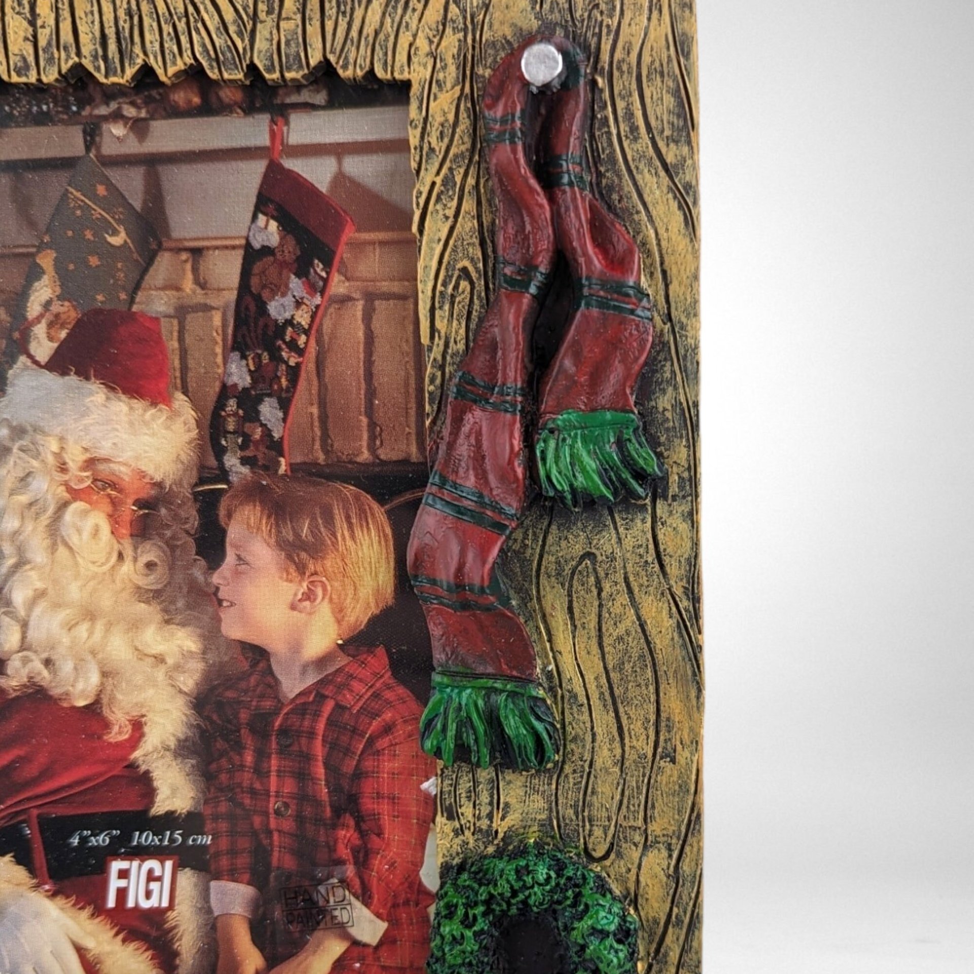 Vintage Figi Teddy Bear with Gift 4x6" Photo Frame