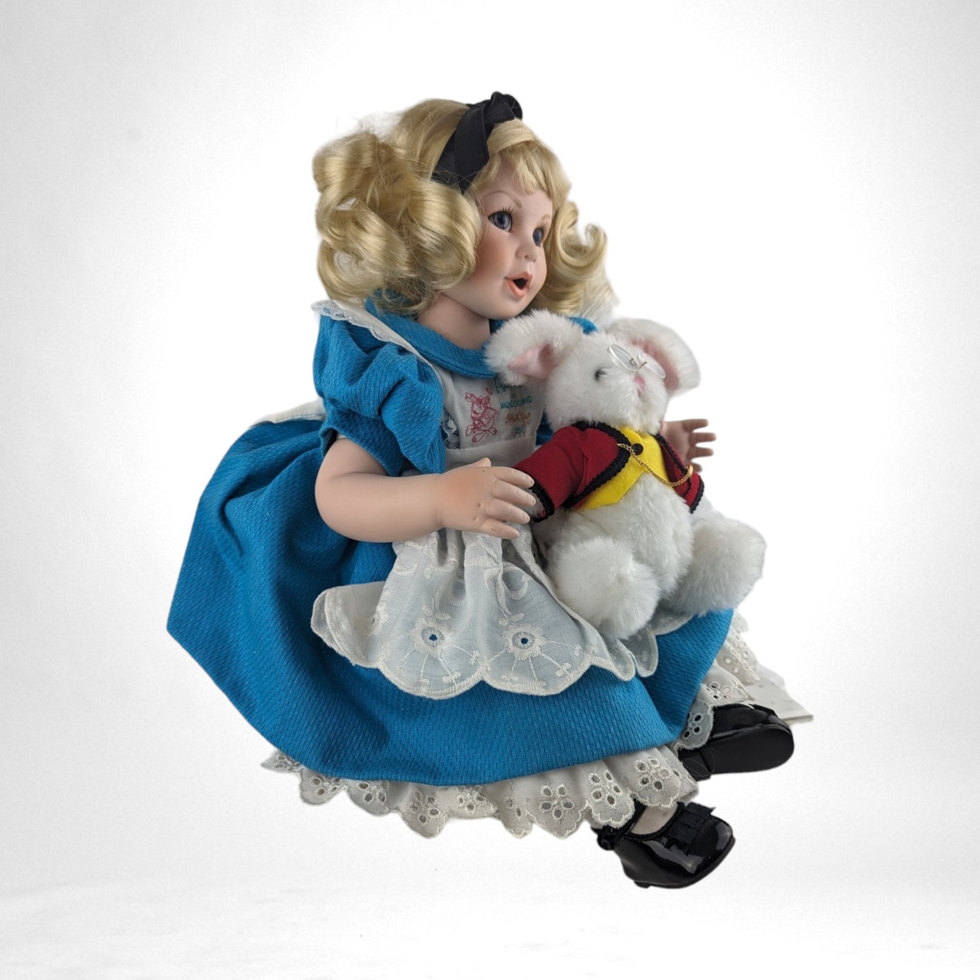 Collectible Disney Doll |  Baby Alice in Wonderland & Rabbit | Vintage