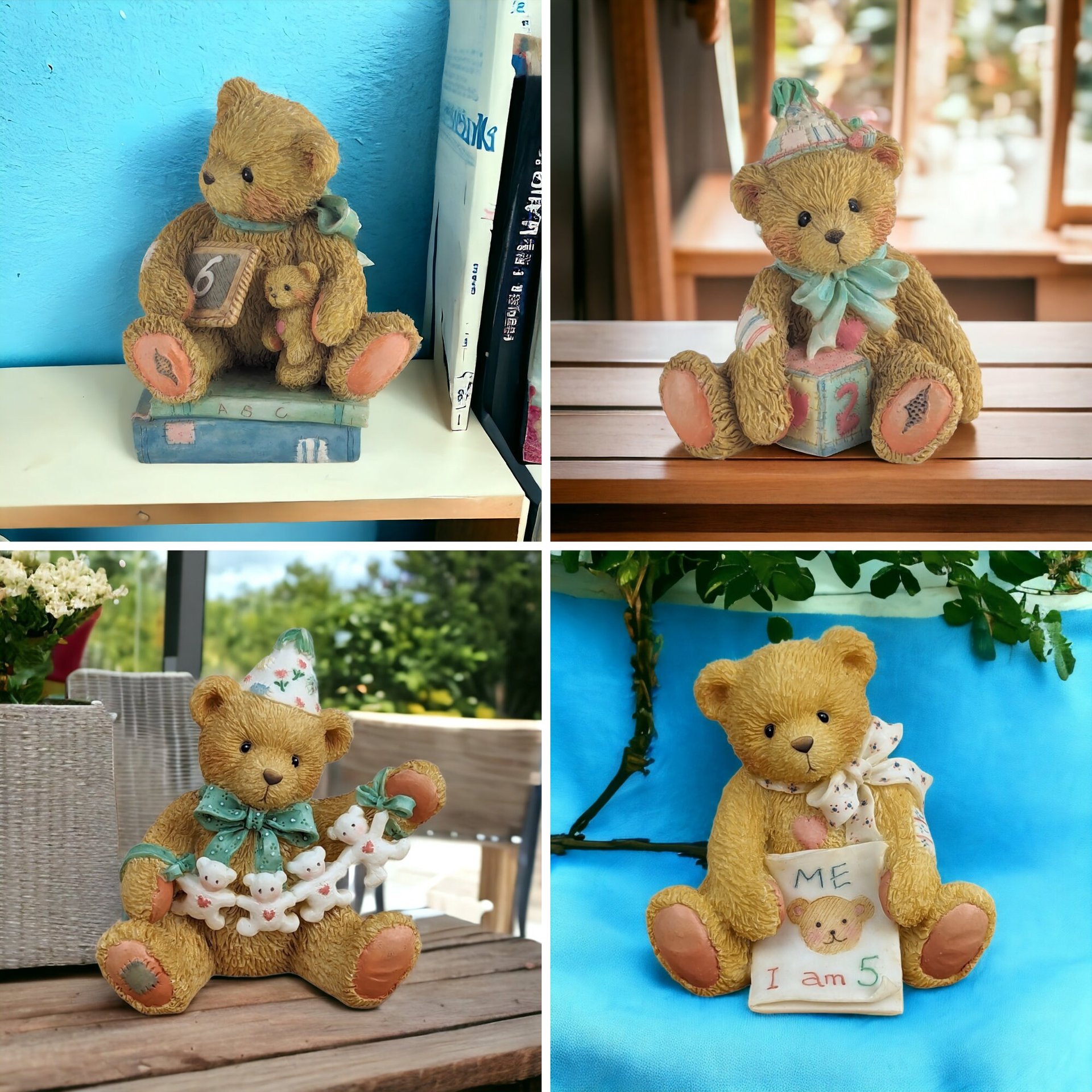 Cherished Teddies Birthday Bear Figurine - Pick Your Favorite Design!