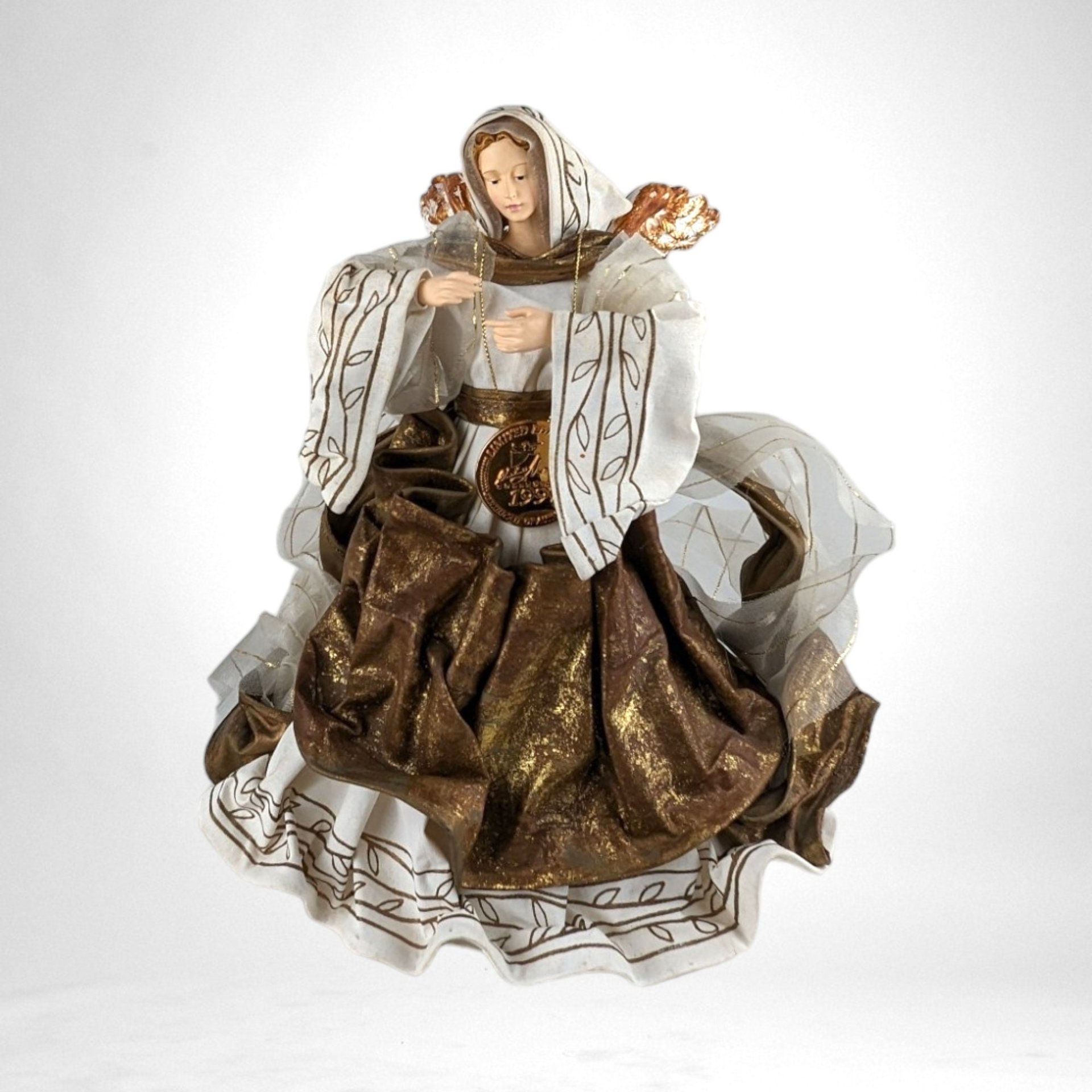 1997 Christmas Magic Limited Edition Angel Tree Topper - Elegant Holiday Decoration, Vintage Collectible Christmas Angel