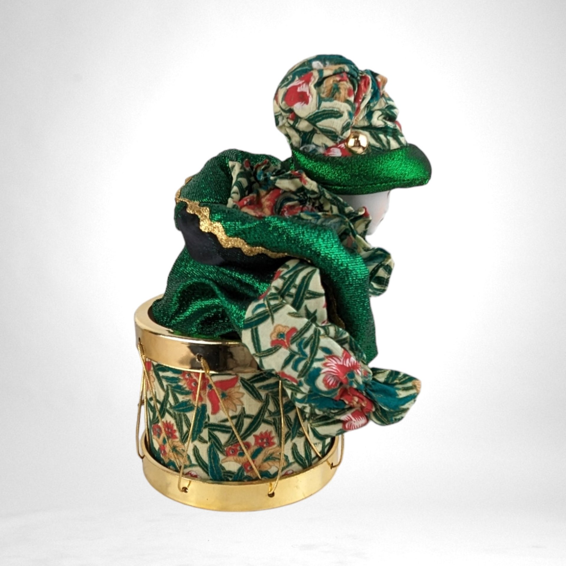 Vintage Pierrot Clown Harlequin Animated Music Box