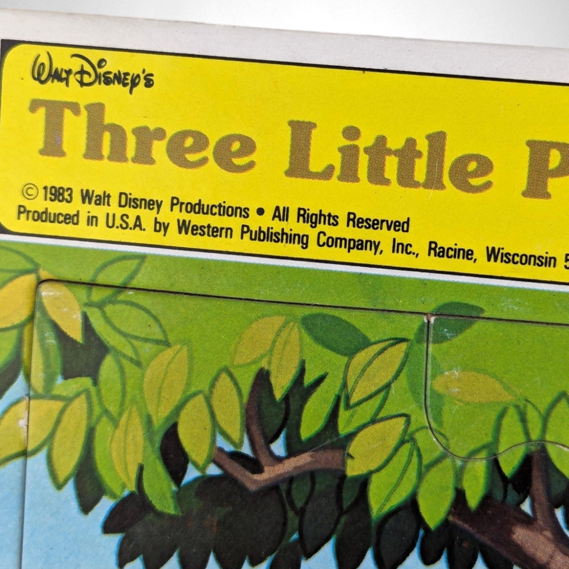 1983 Walt Disney The Three Little Pigs Tray Puzzle