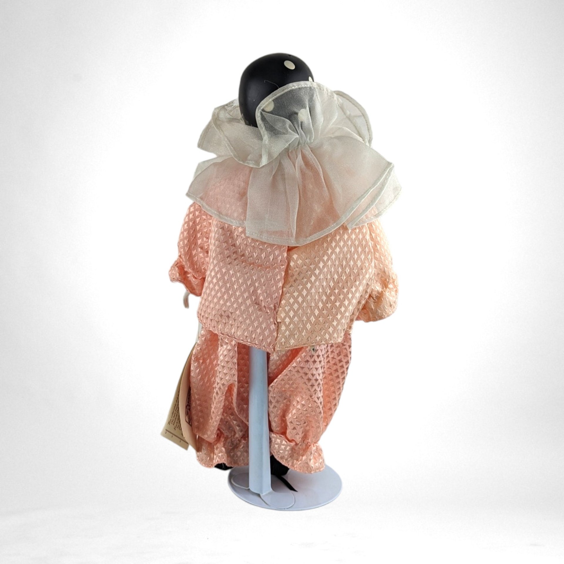 1989 The San Francisco Music Box Company Musical 12" Peirrot Clown Doll