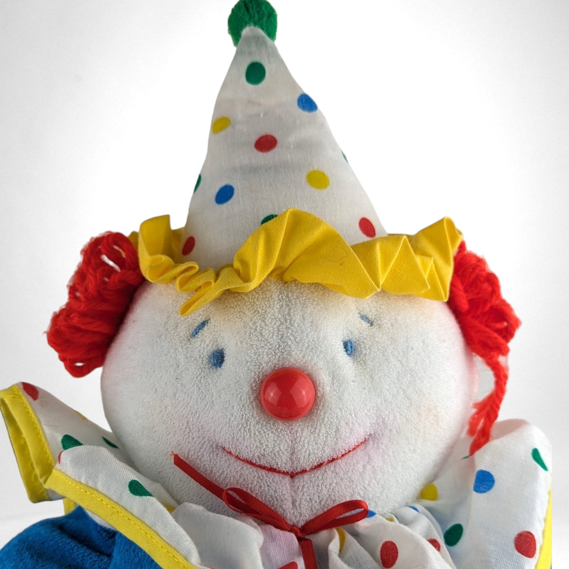 Vintage Eden 18" Plush Clown Toy
