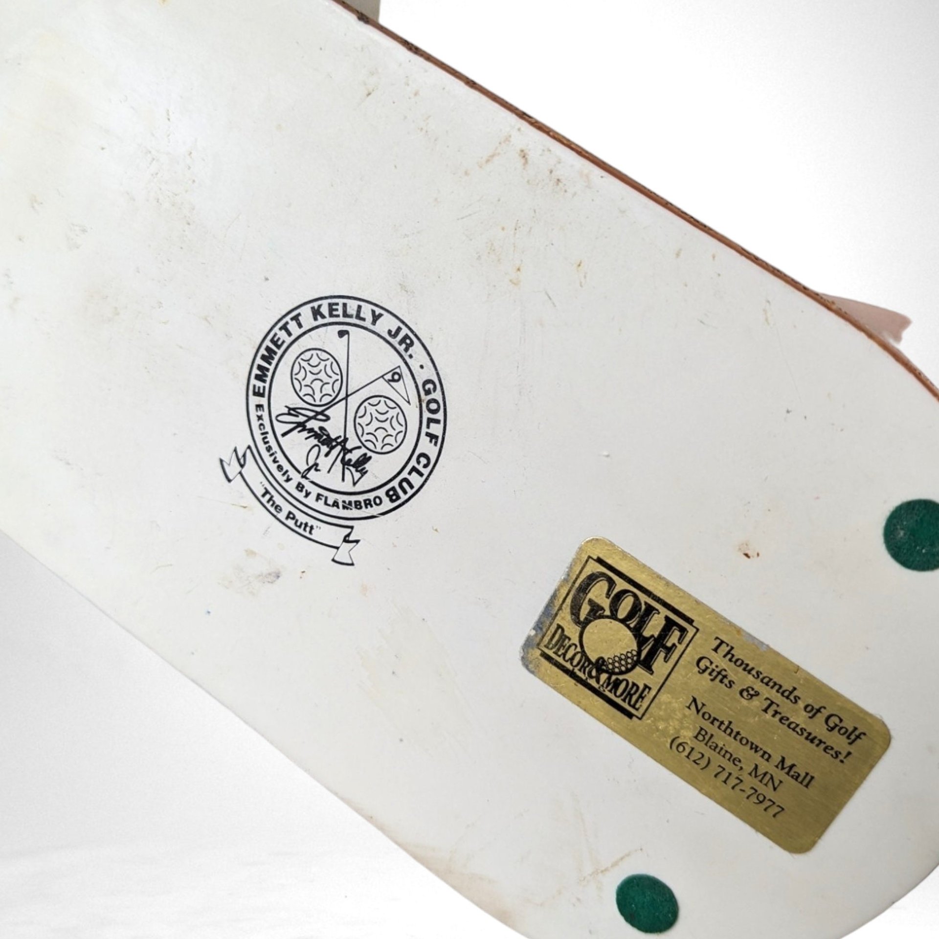 Vintage Emmett Kelly Jr Gold Club "The Putt" Figure