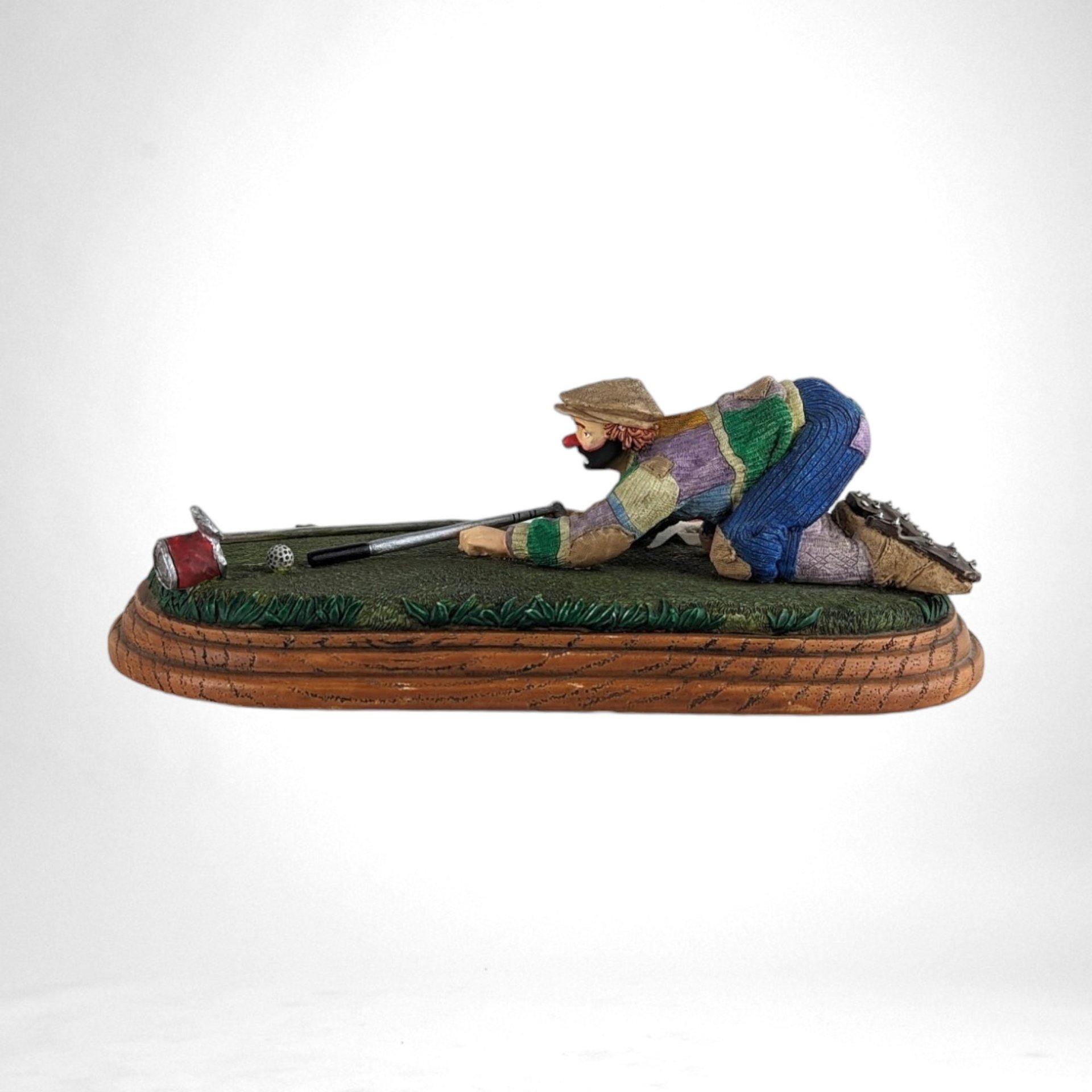 Vintage Emmett Kelly Jr Gold Club "The Putt" Figure