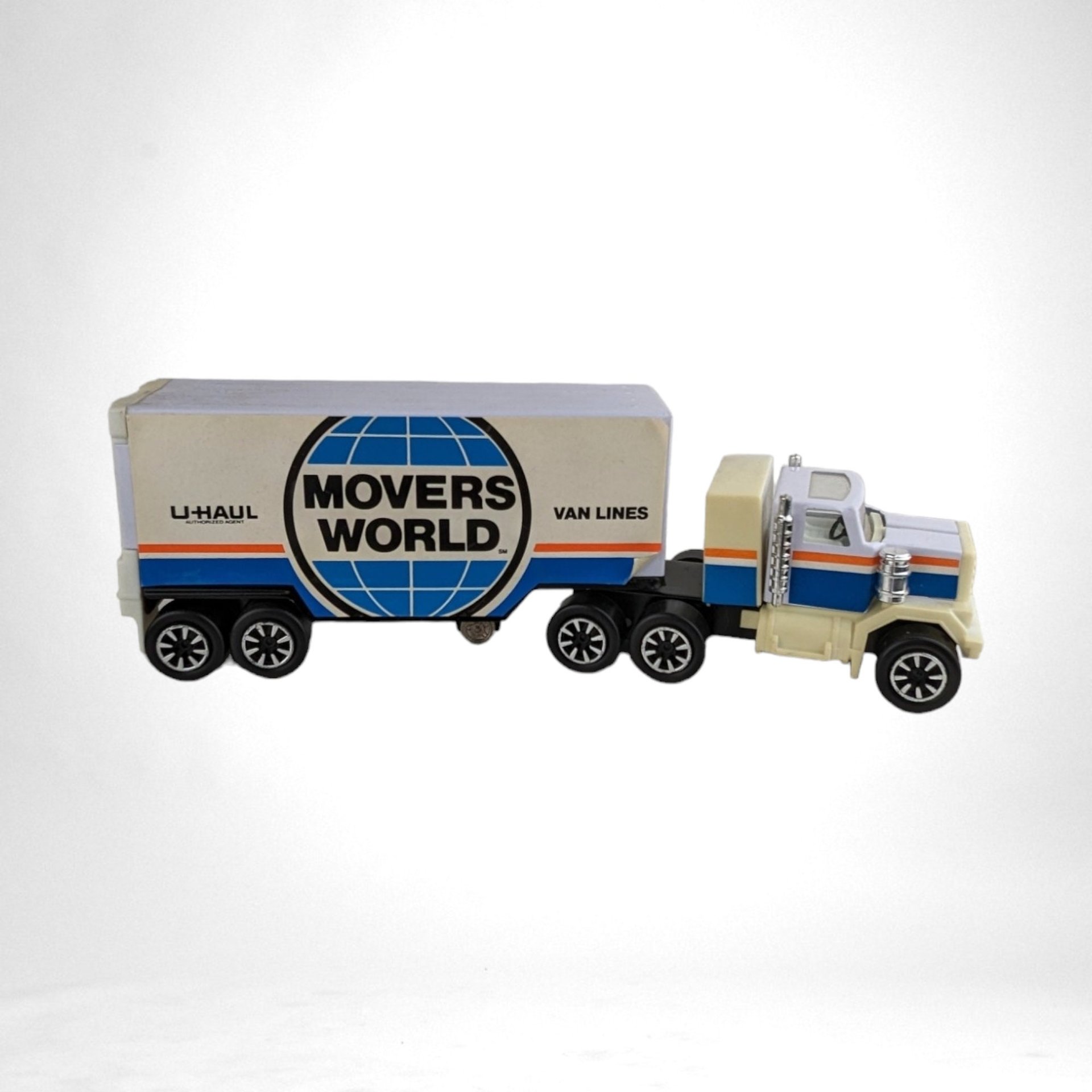 Vintage Movers World U-Haul Toy Semi Truck | Classic Collectible Vehicle | Nostalgic Gift