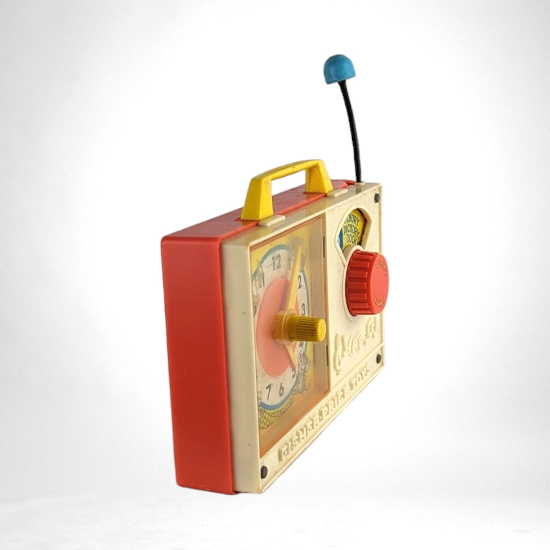 1971 Fisher Price Hickory Dickory Dock Wind Up Musical Clock