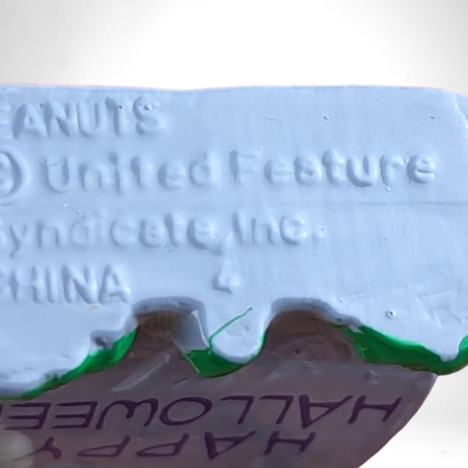 Vintage Peanut Snoopy Joe Vampire Happy Halloween Small PVC Figurine