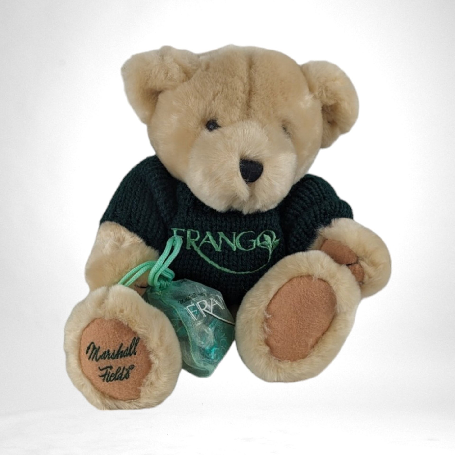 2003 Marshall Field's Franco Teddy Bear | 8" Plush |  Department Store Bear | Collectible Teddy | Chicago Nostalgia | With Candy