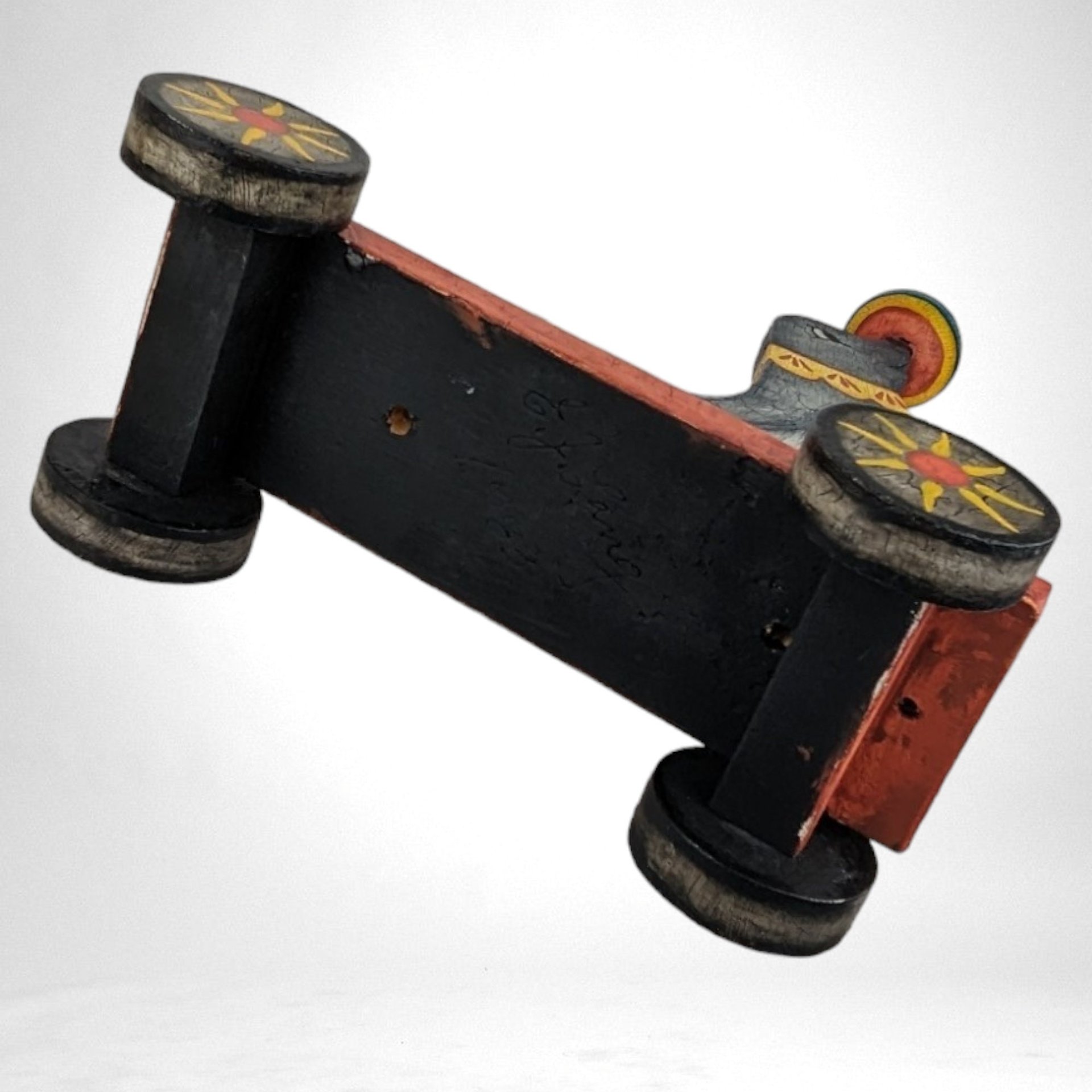 Handmade Wooden Seal with Ball Figure