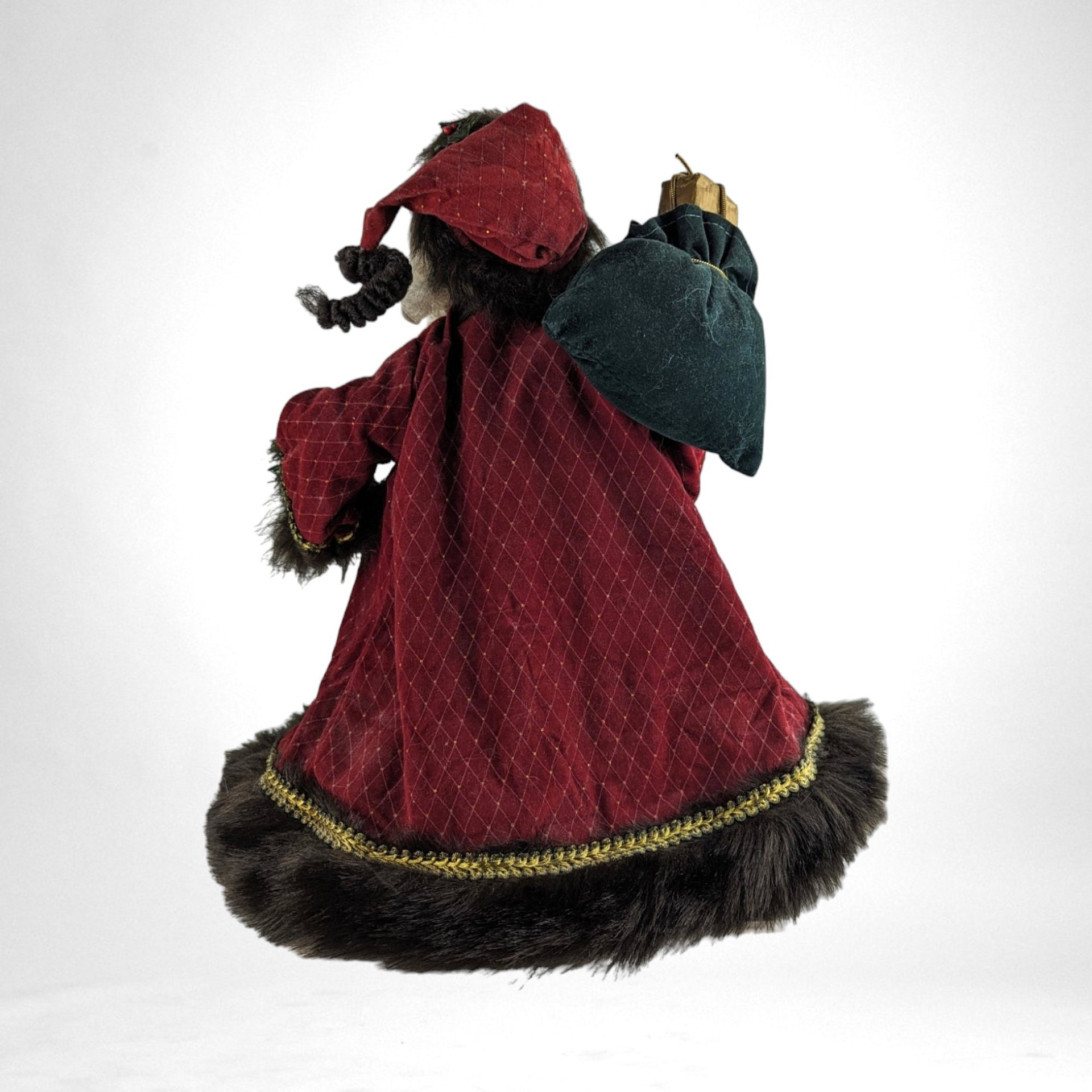 Vintage San Francisco Music Box Musical Display Santa | Holiday Decor | Collectible Christmas Figurine | Whimsical Home Accent