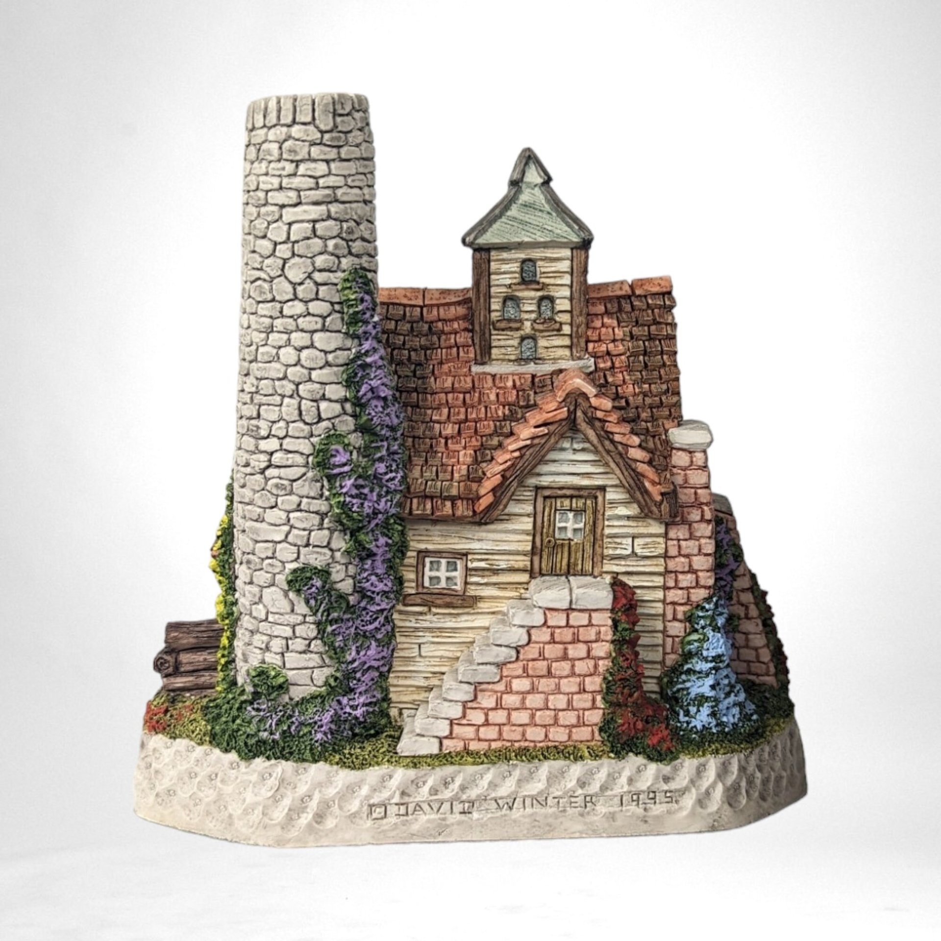 David Winter Cottages Grumbleweed's Potting Shed 1995 Signed