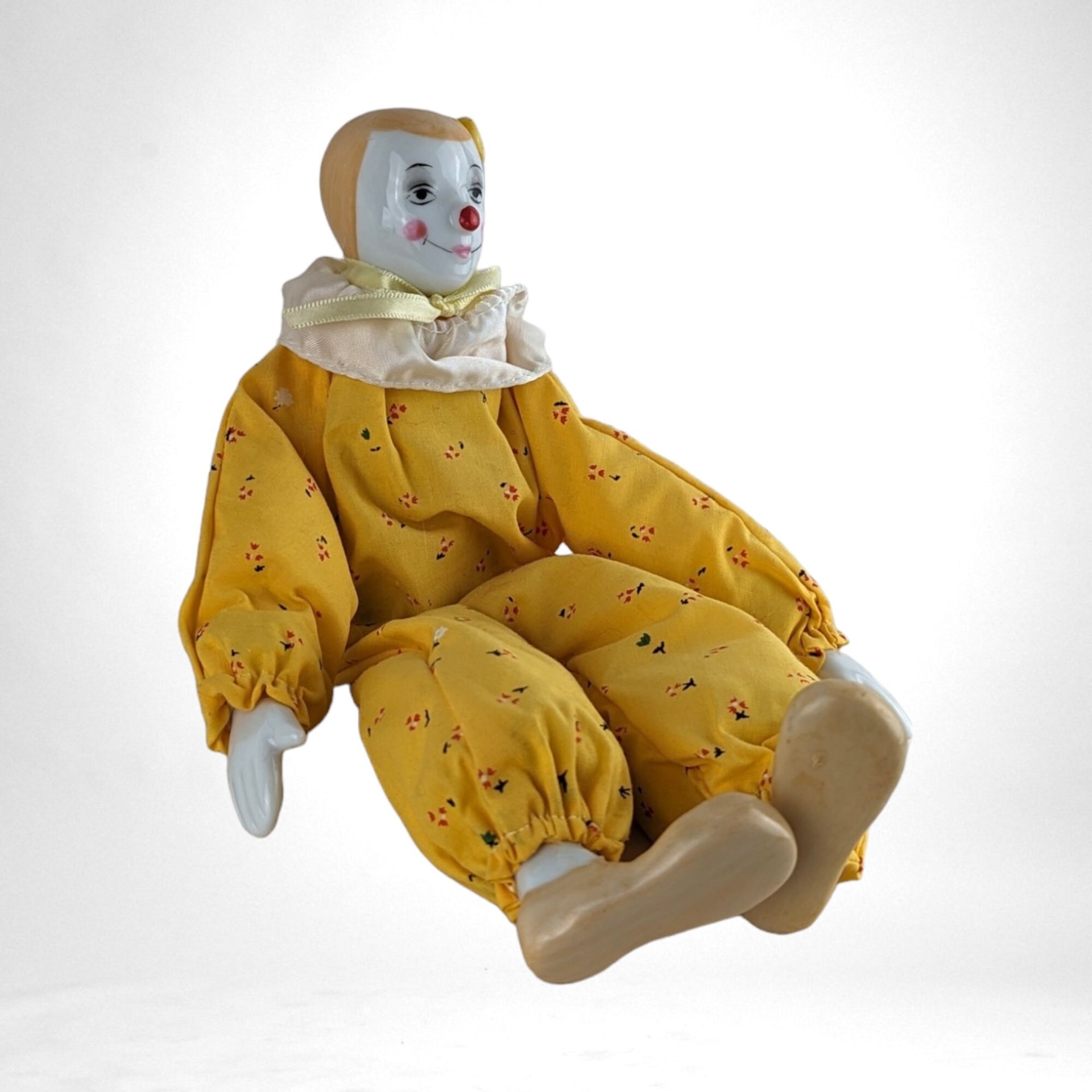 1983 Enesco Yellow Clown Doll