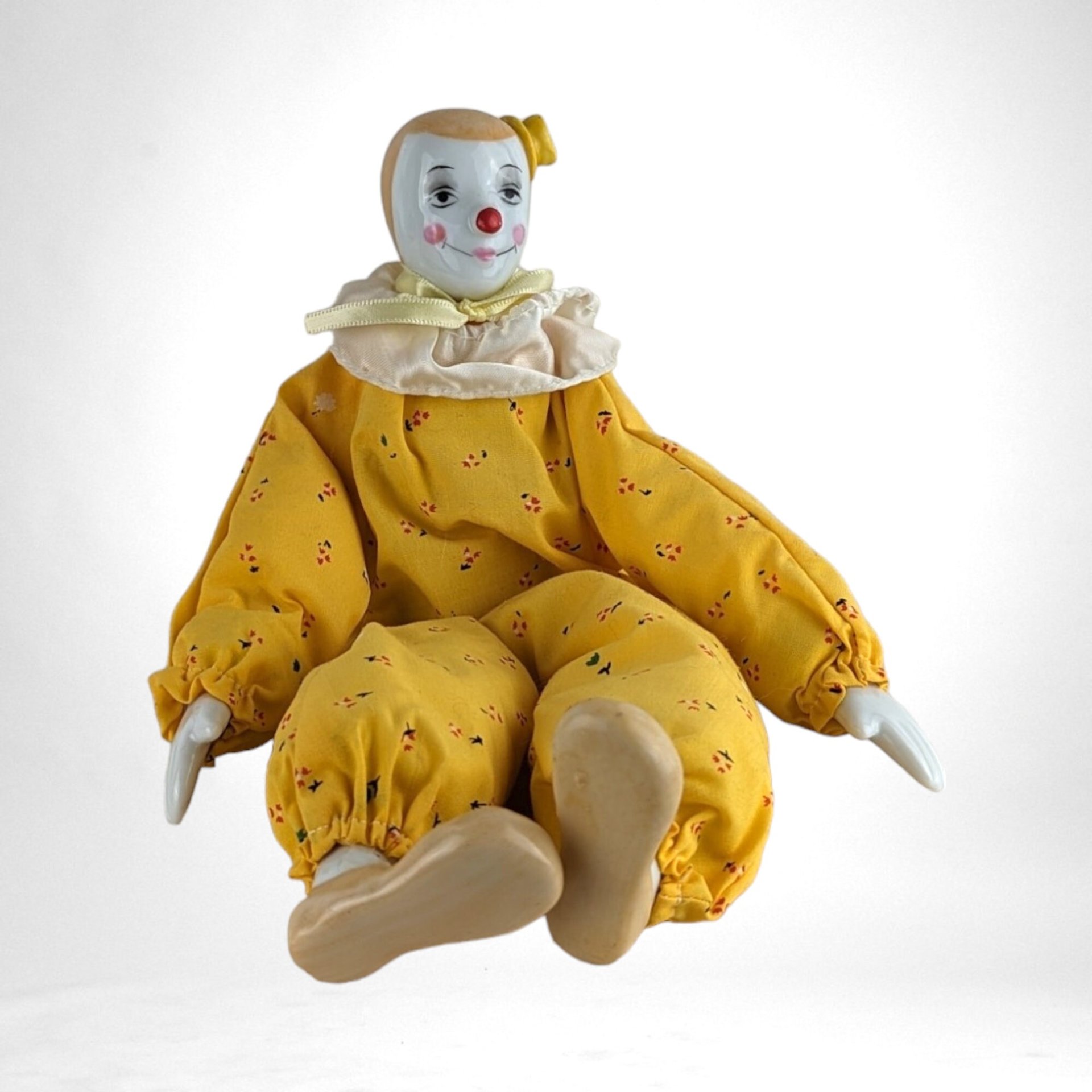 1983 Enesco Yellow Clown Doll