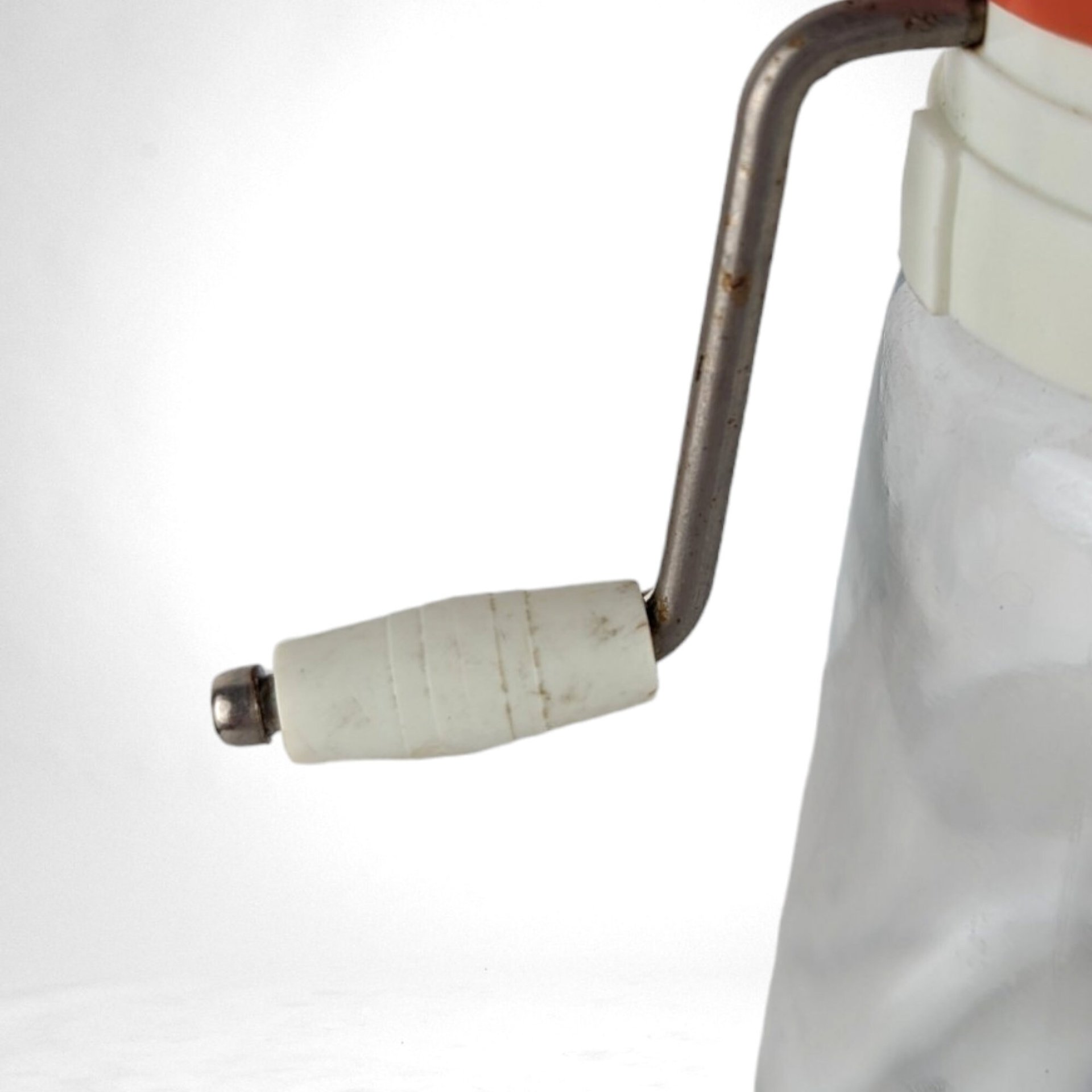 Vintage Federal Glass Nut Grinder, Orange or Blue Top, Your Choice