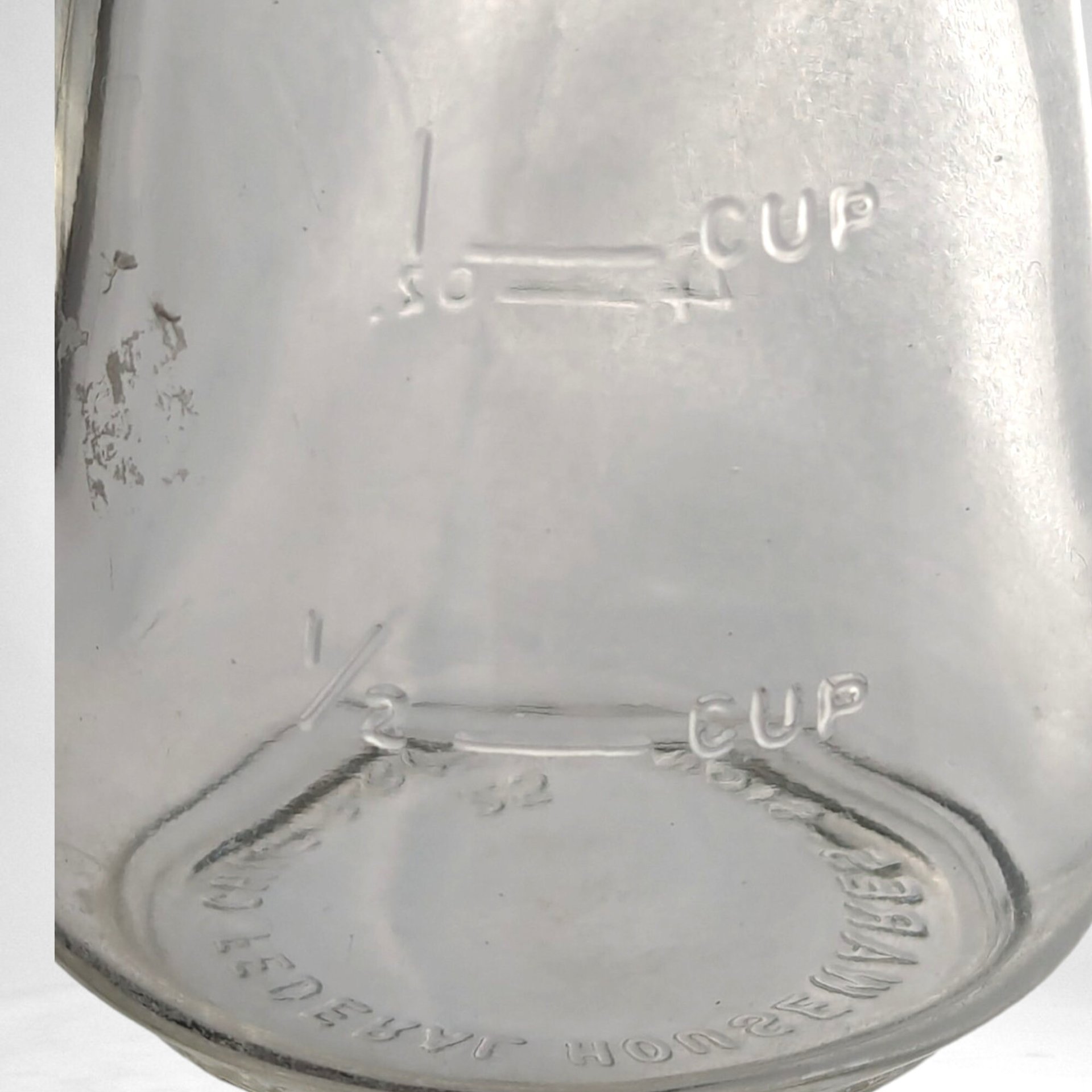 Vintage Federal Glass Nut Grinder, Orange or Blue Top, Your Choice