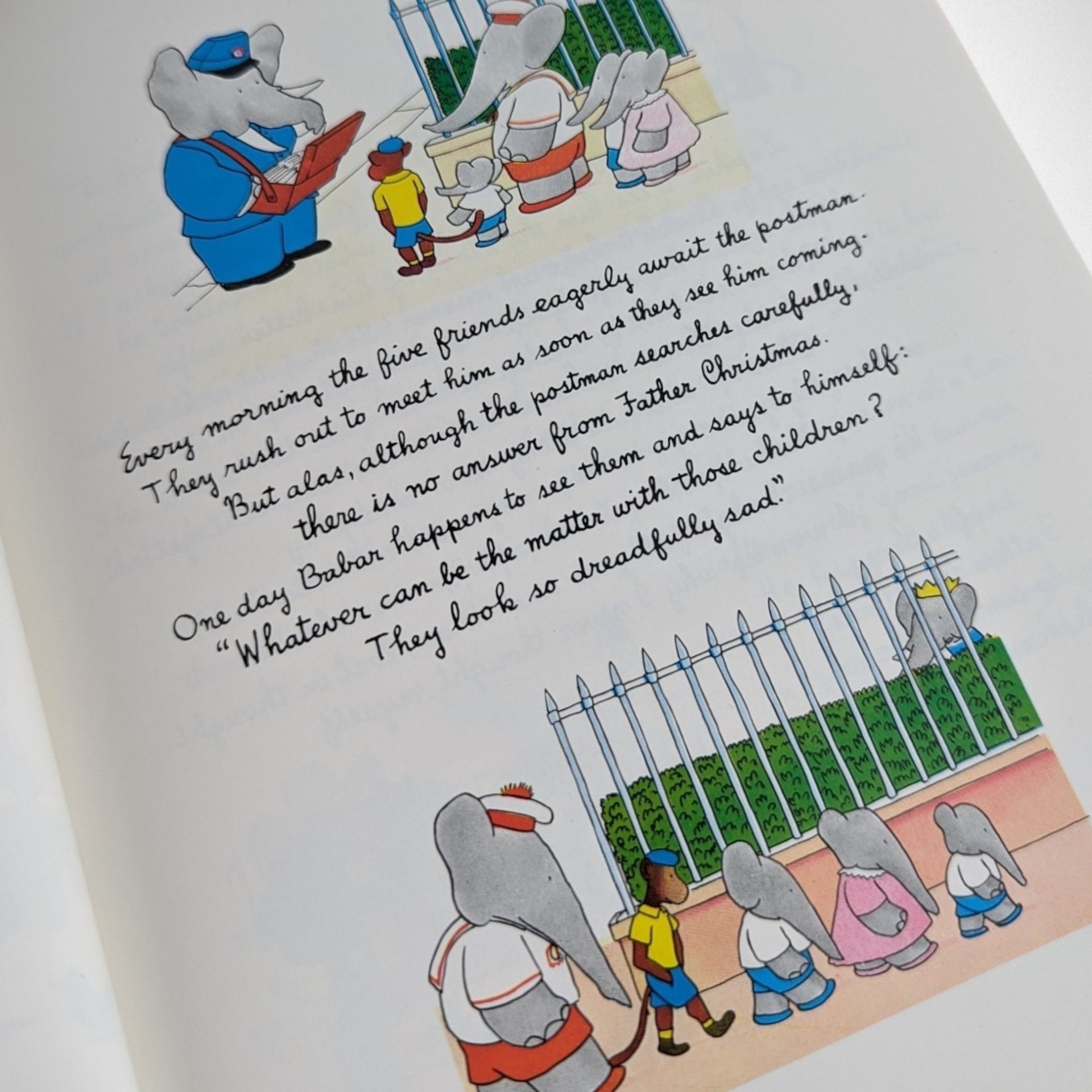 Vintage Babar and Father Christmas Book, Softcover