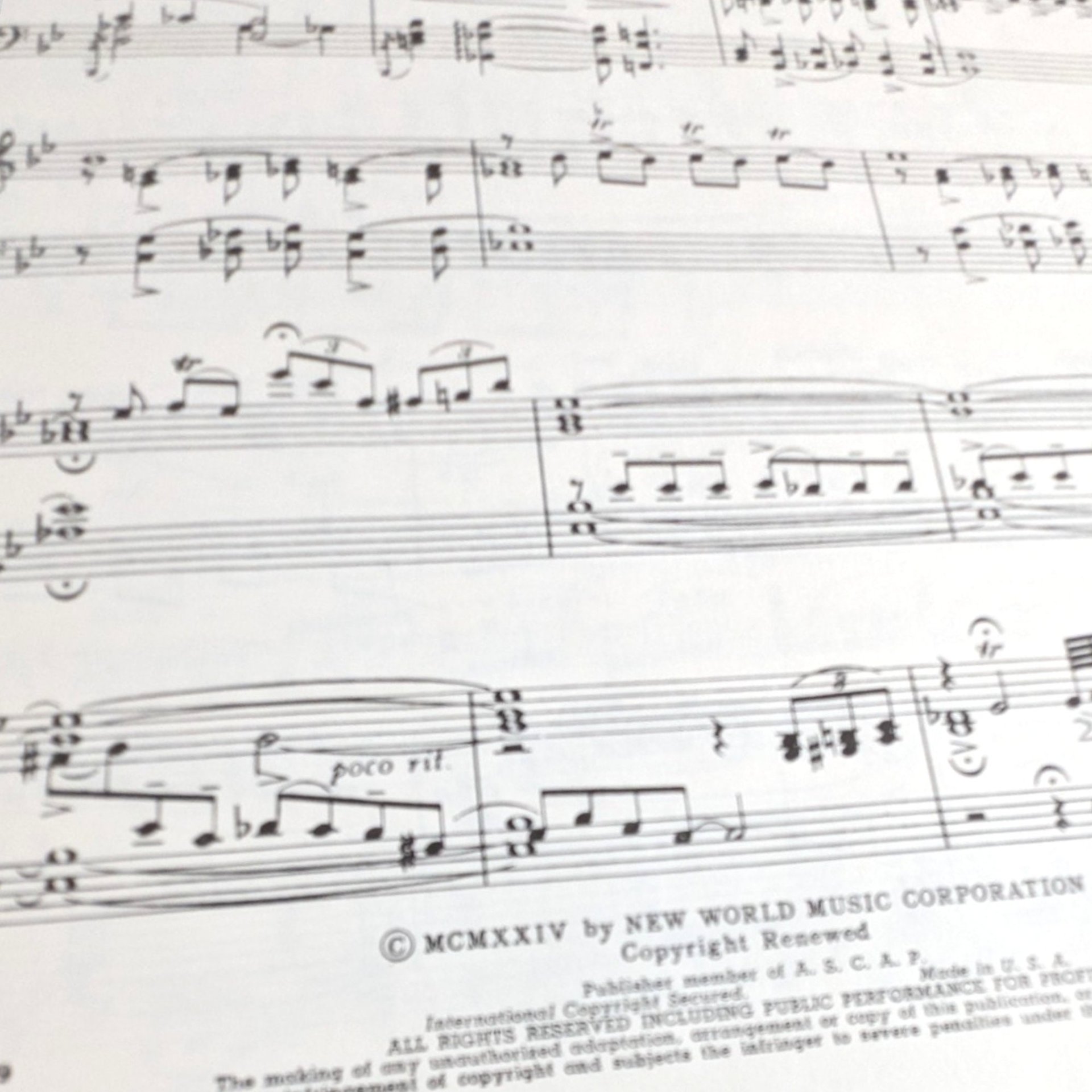 George Gershwin Rhapsody in Blue Music Book, Softcover