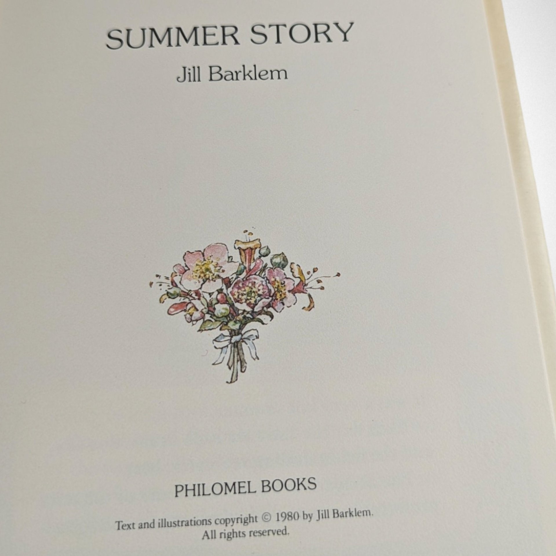 1980 Brambly Hedge Summer Story, Jill Barklem Hardcover Book