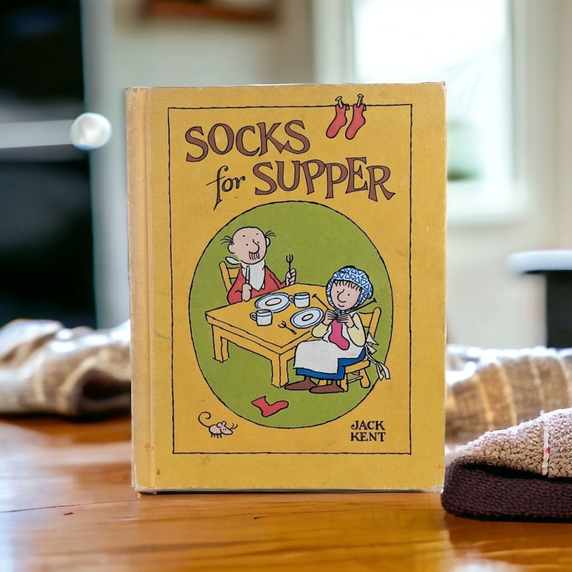 1978 Socks for Supper, Jack Kent, Hardcover Book